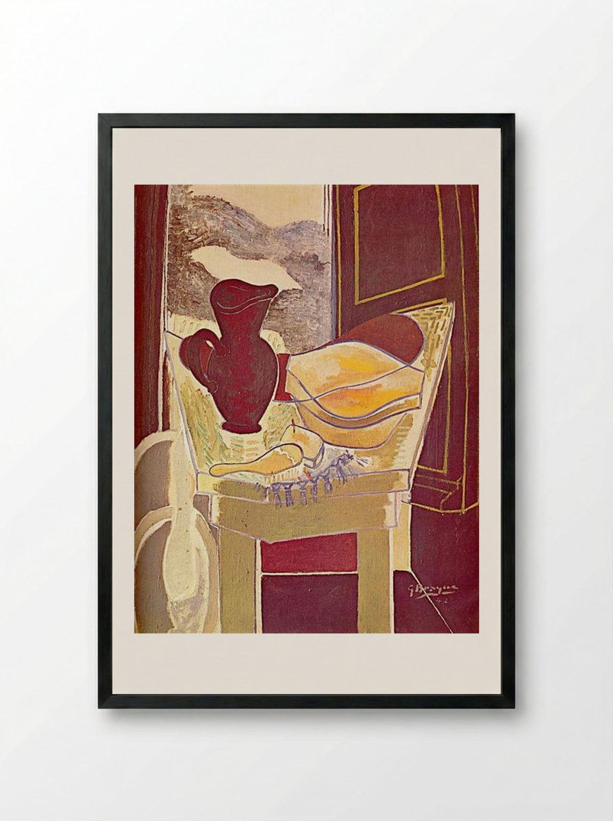 The Wash Stand - Georges Braque - Framed Print Black