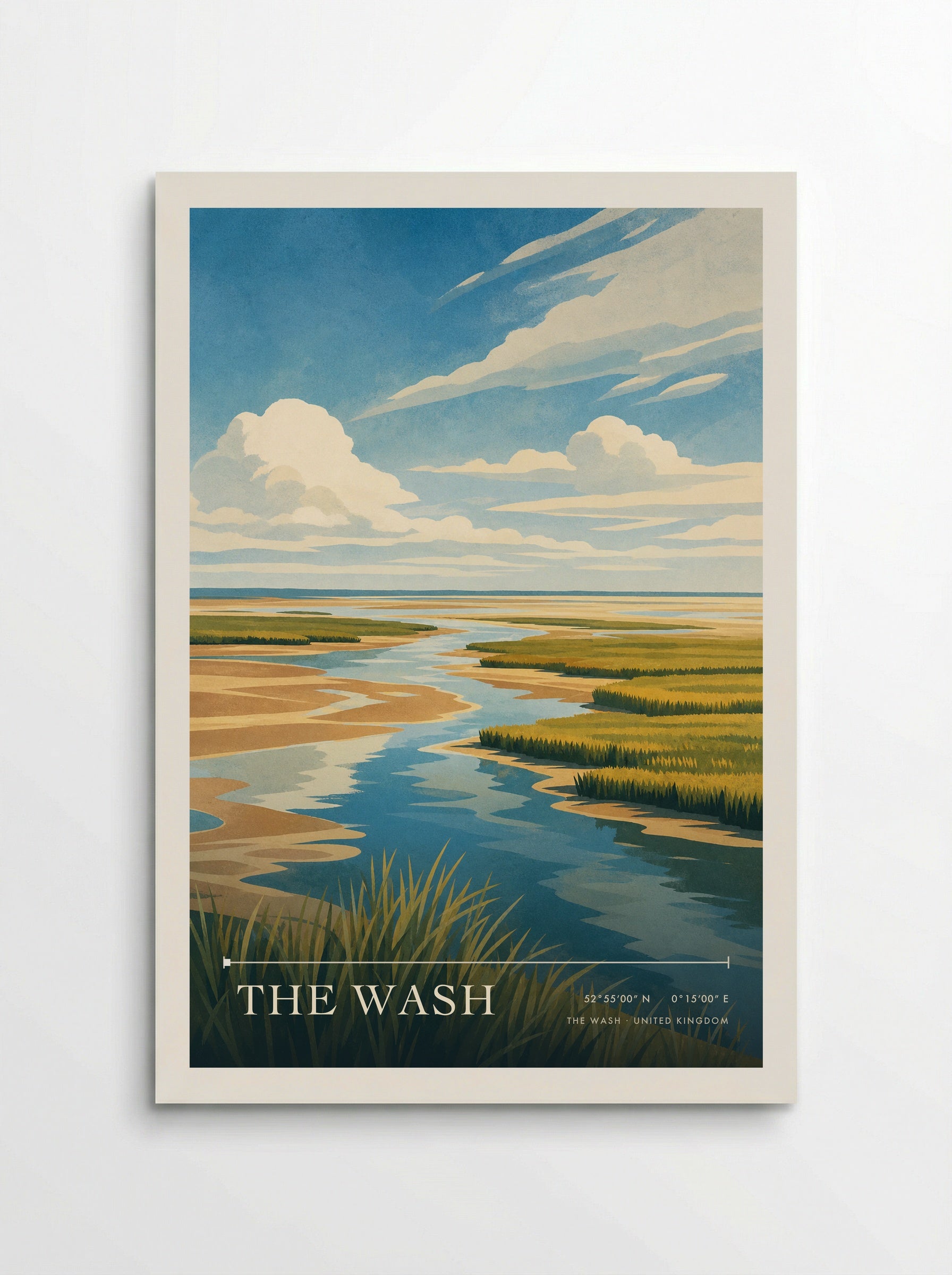The Wash United Kingdom Travel Poster - Poster