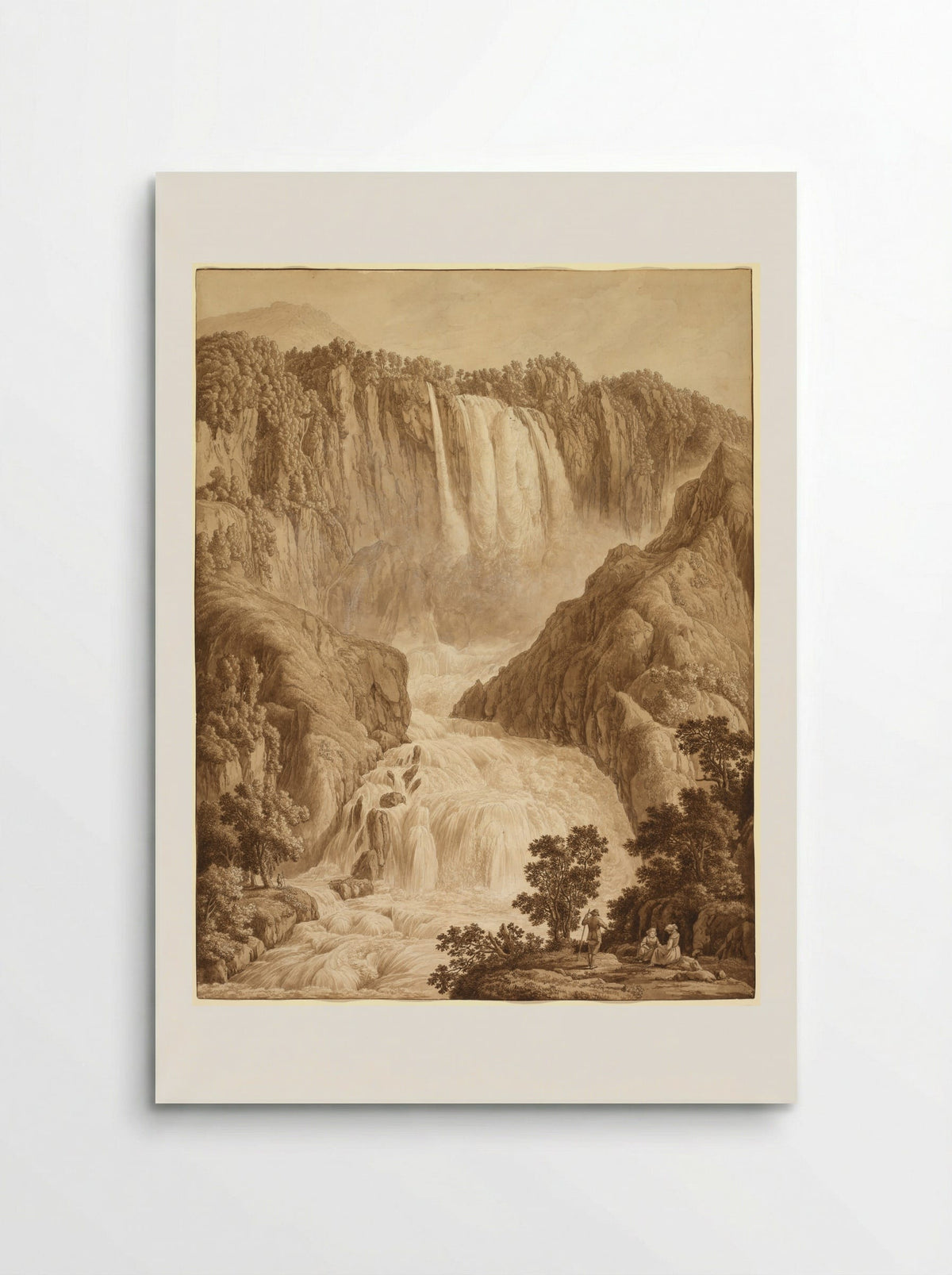 The Waterfall of Marmore at Terni - Philipp Hackert - Poster