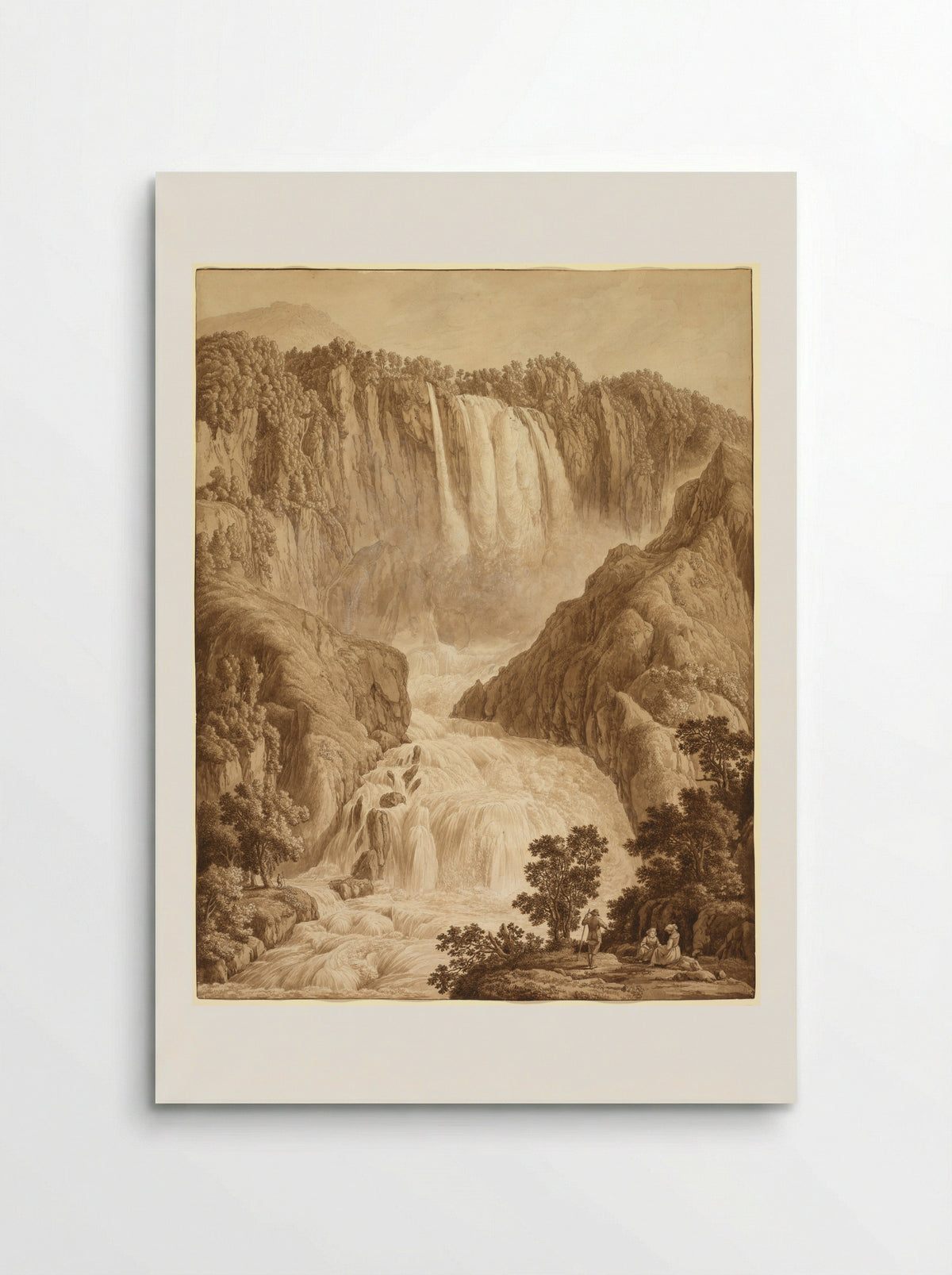 The Waterfall of Marmore at Terni - Philipp Hackert - Poster