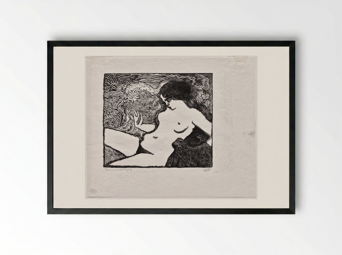 The Wave - Aristide Maillol - Framed Print Black