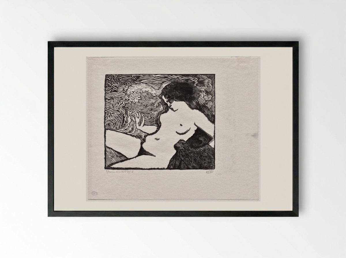 The Wave - Aristide Maillol - Framed Print Black