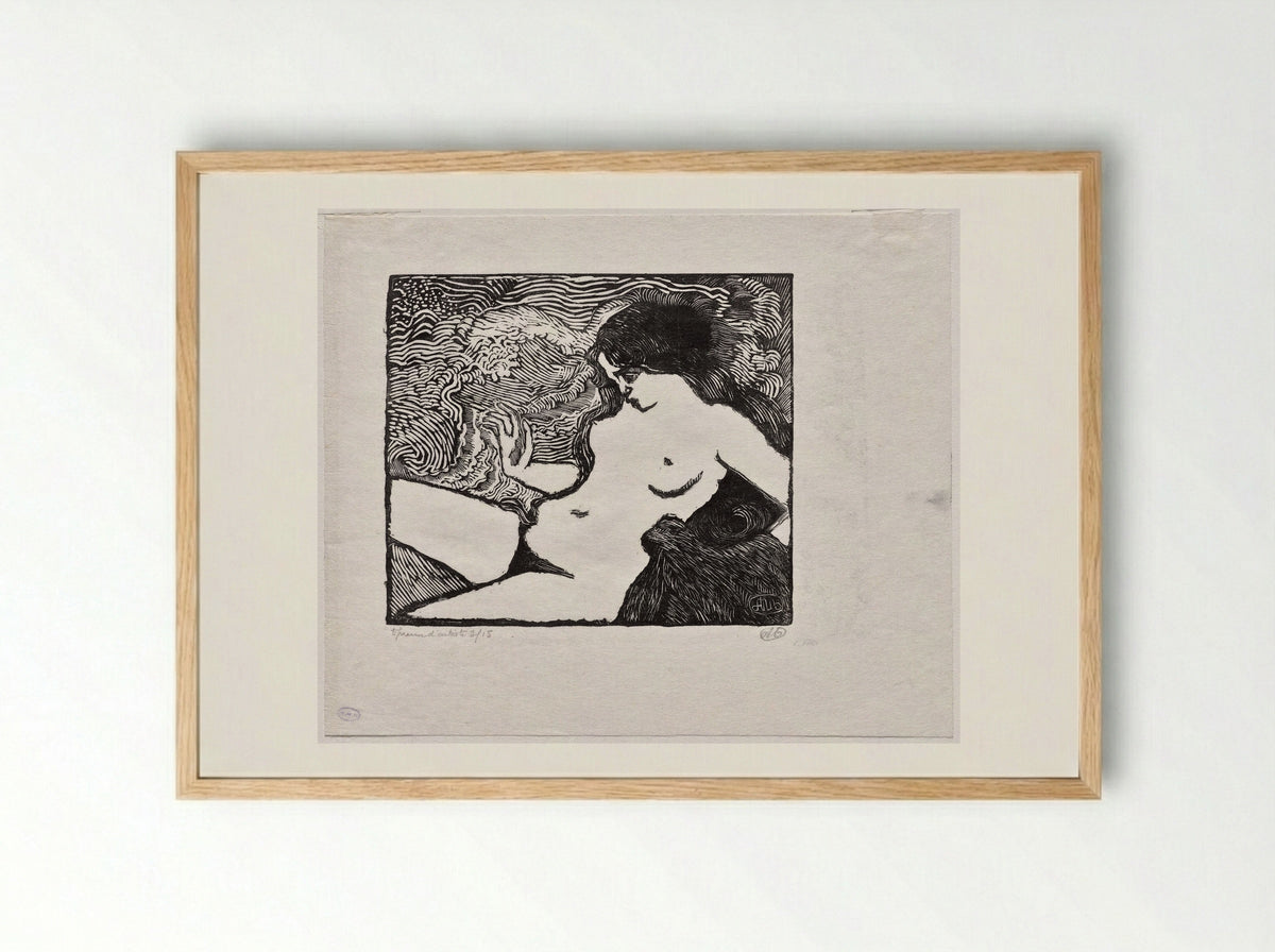 The Wave - Aristide Maillol - Framed Print Wood