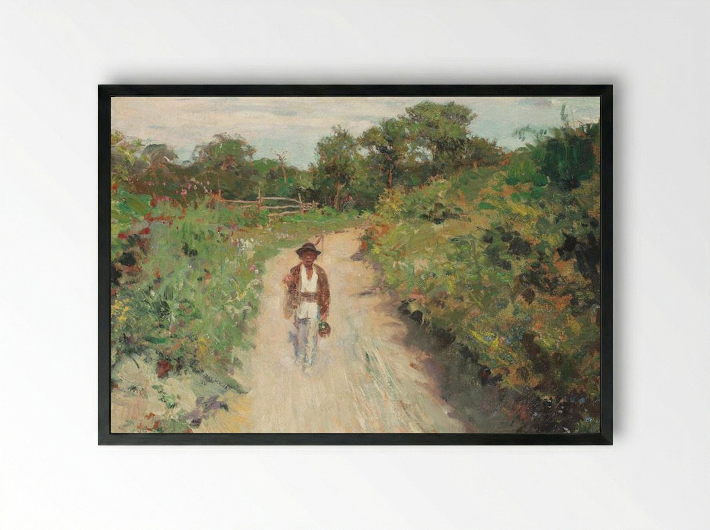 The Way Home - Nicolae Vermont - Framed Print Black