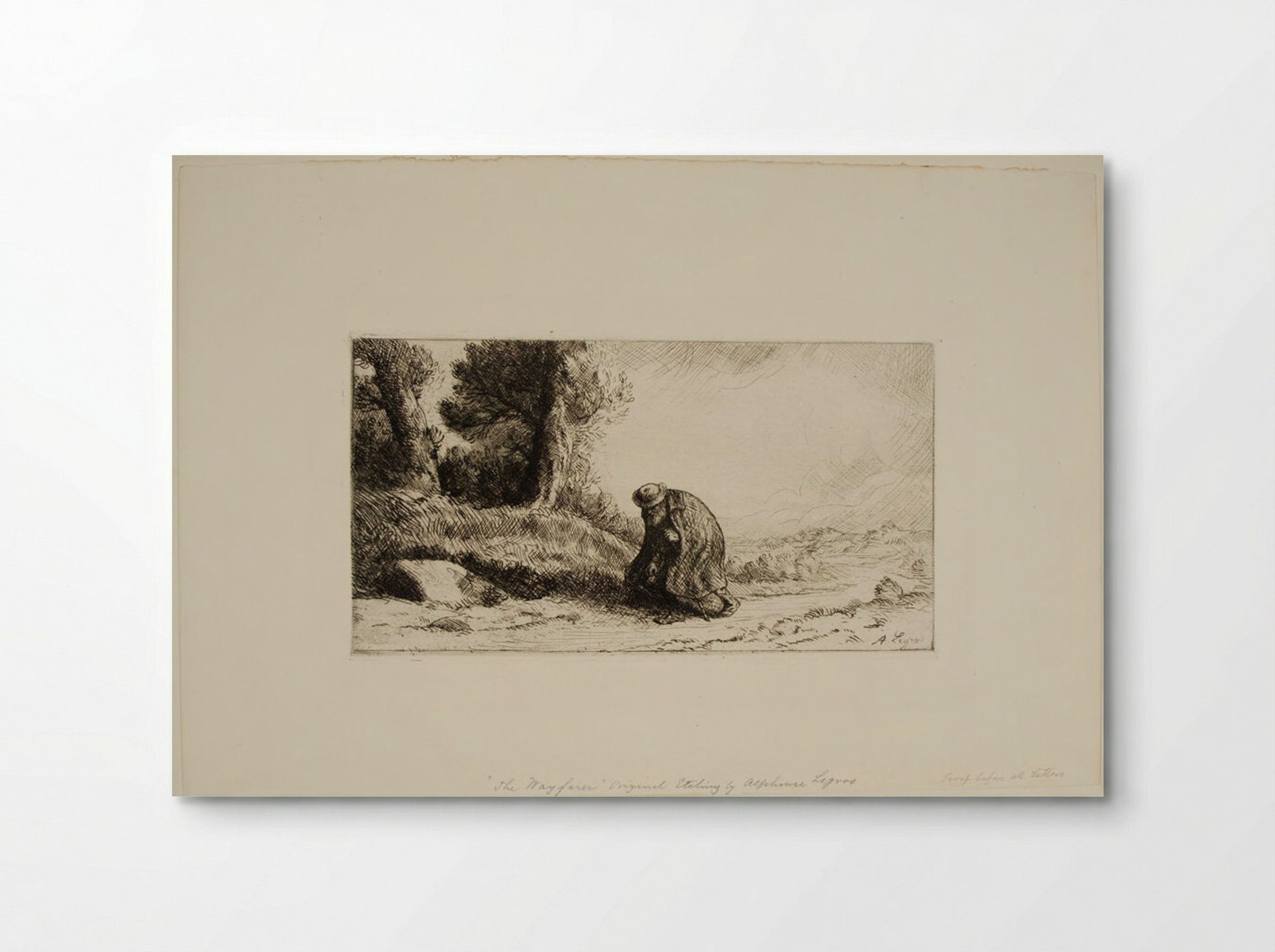 The Wayfarer - Alphonse Legros - Poster