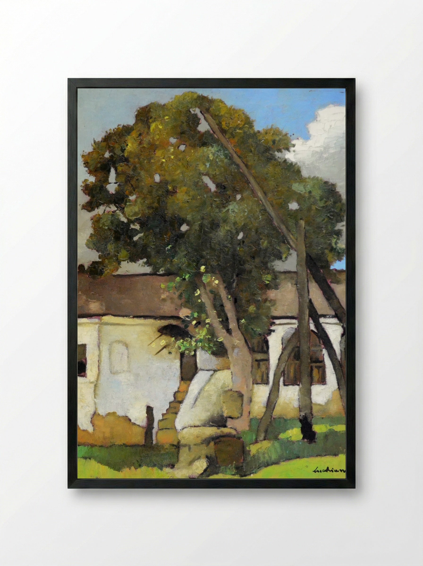 The Well - Stefan Luchian - Framed Print Black