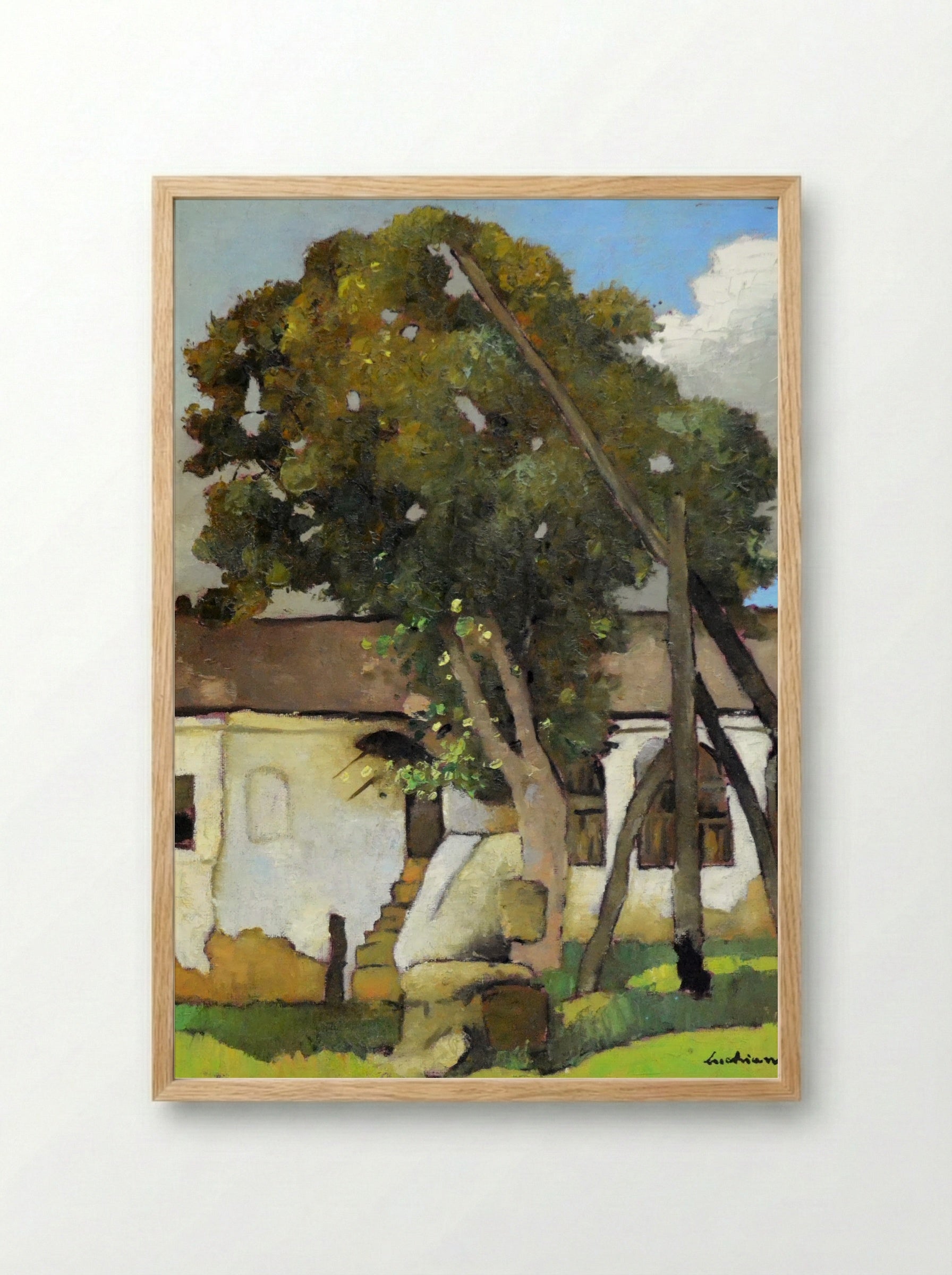 The Well - Stefan Luchian - Framed Print Wood