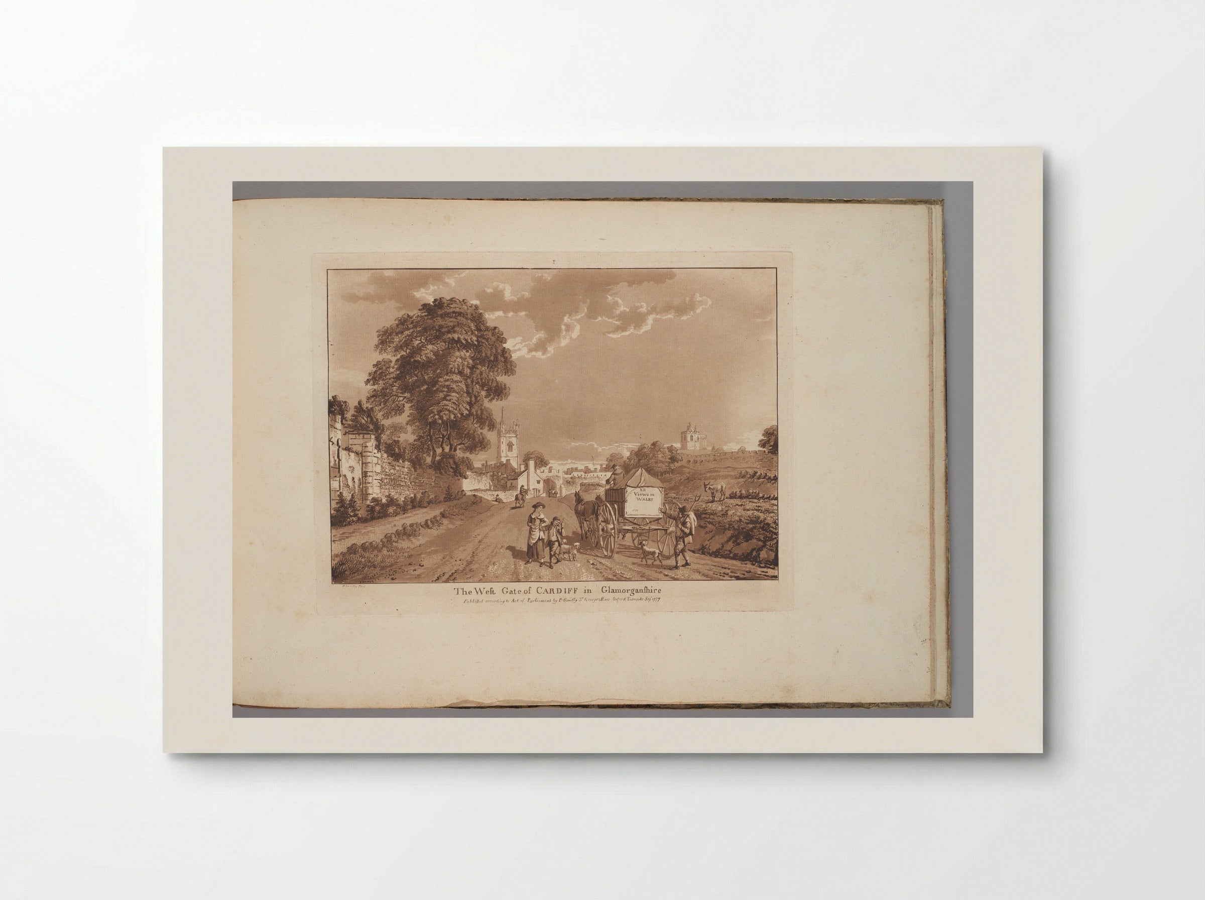 The West Gate of Cardiff in Glamorgan Shire - Paul Sandby - Poster