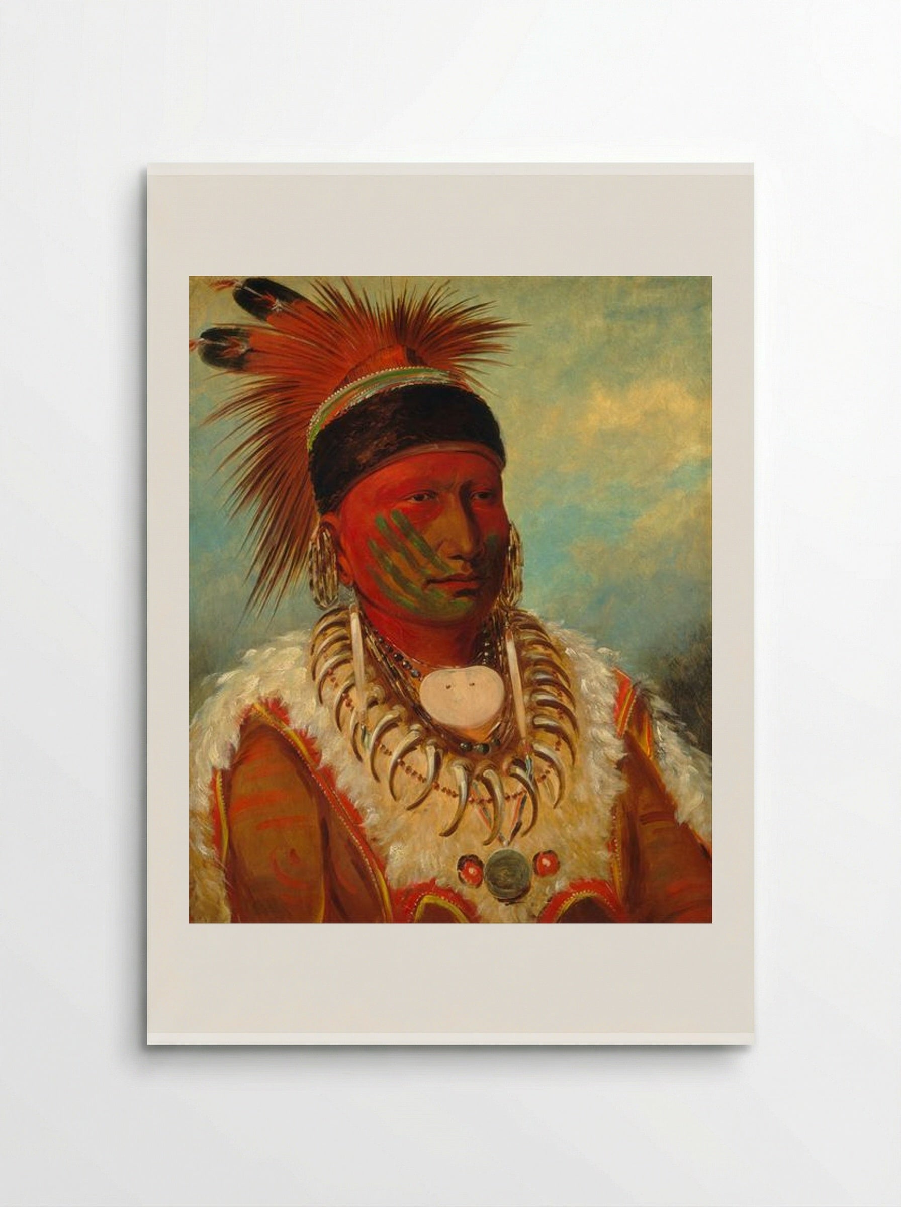 The White Cloud, Head Chief of the Iowa - George Catlin - Poster