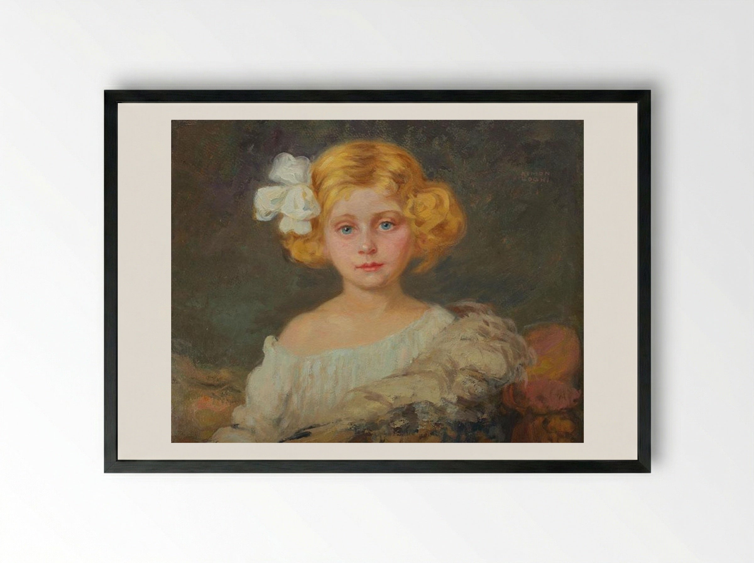 The White Knot - Kimon Loghi - Framed Print Black