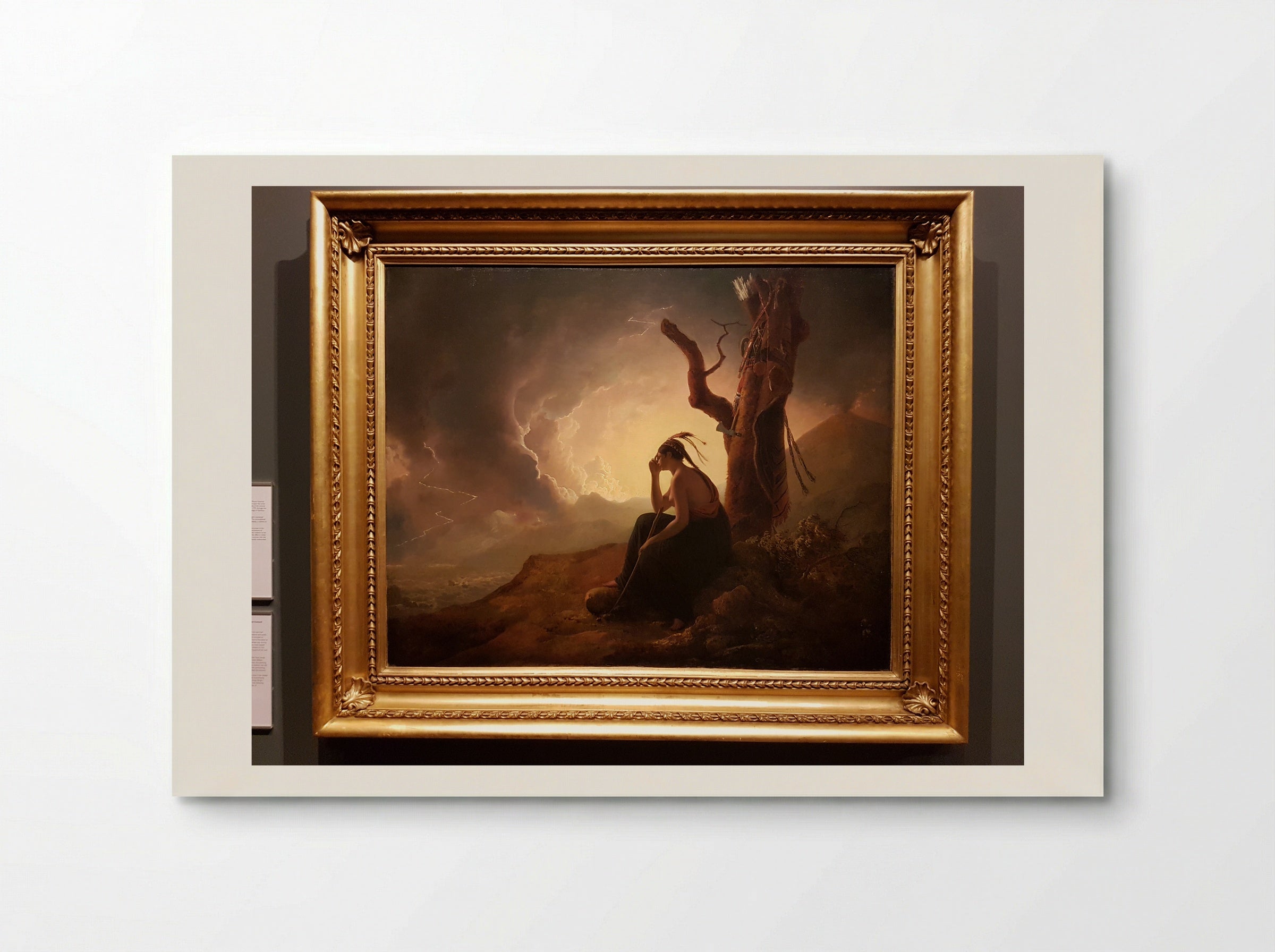The Widow of an Indian Chief - Joseph Wright of Derby - Poster