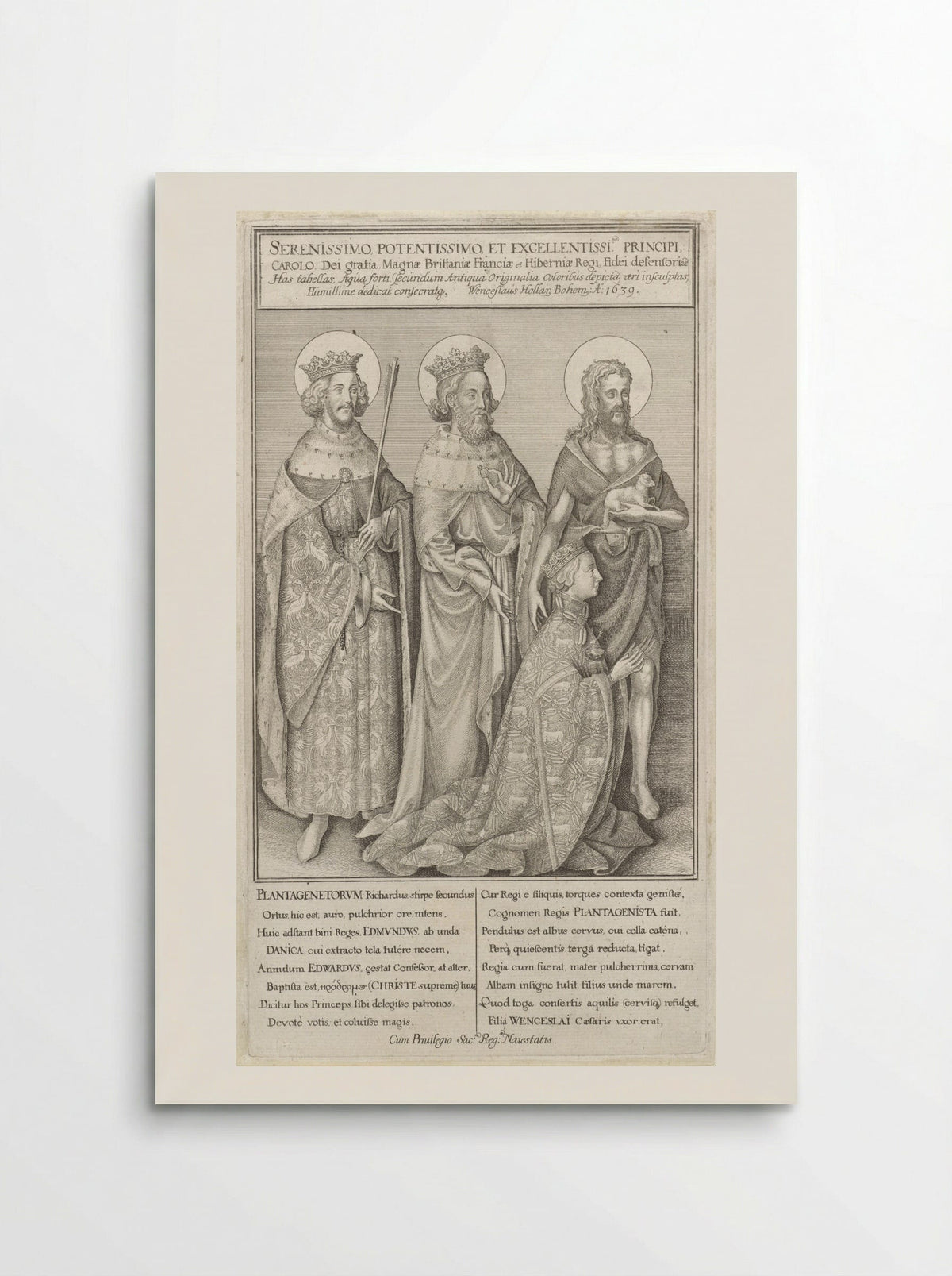 The Wilton Diptych - Wenceslaus Hollar - Poster