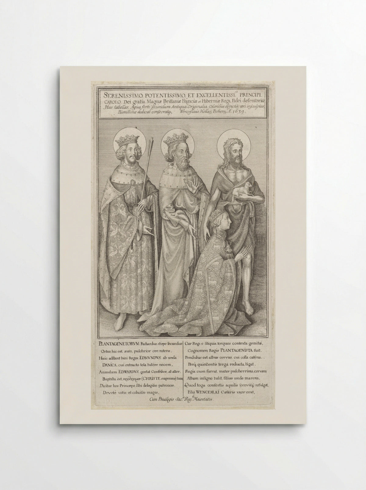 The Wilton Diptych - Wenceslaus Hollar - Poster