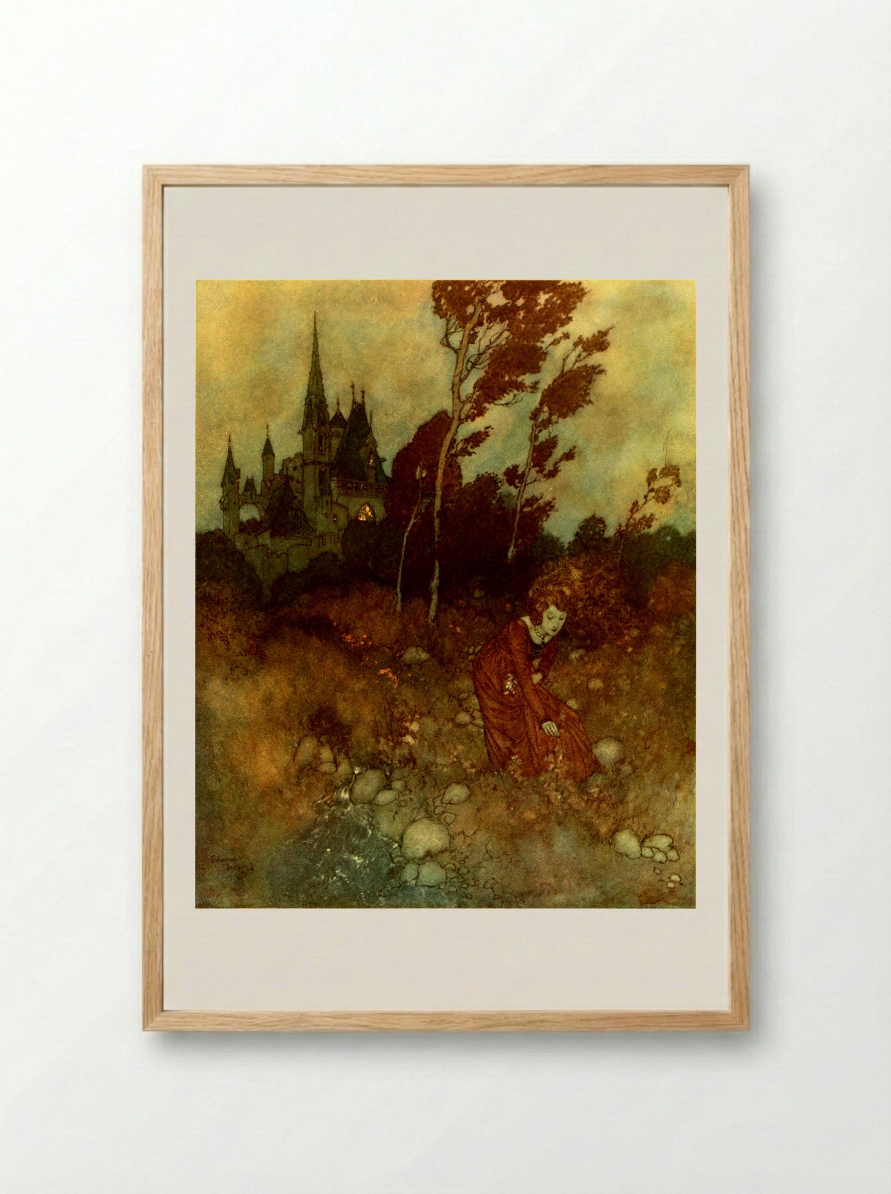The Wind's Tale - Edmund Dulac - Framed Print Wood