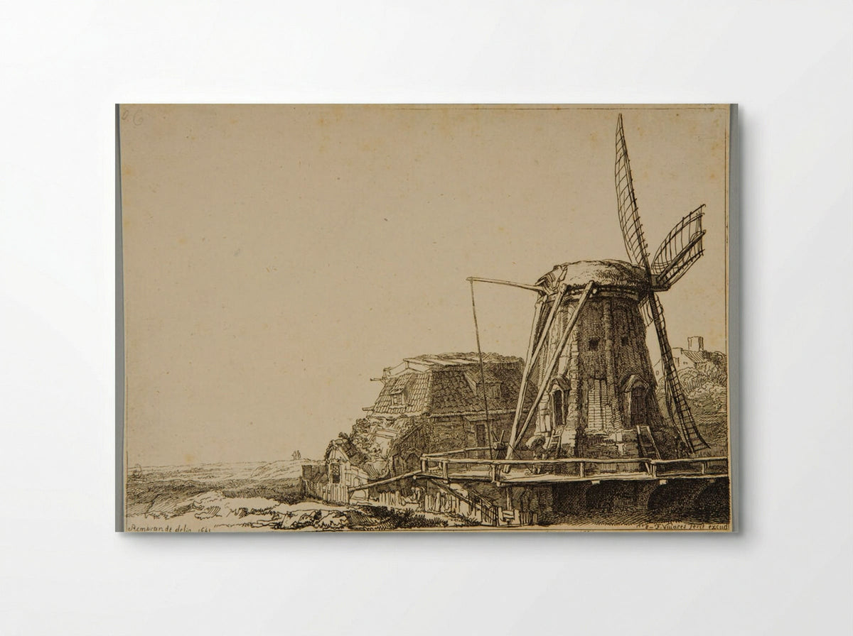 The Windmill (After Rembrandt) - François Vivares - Poster