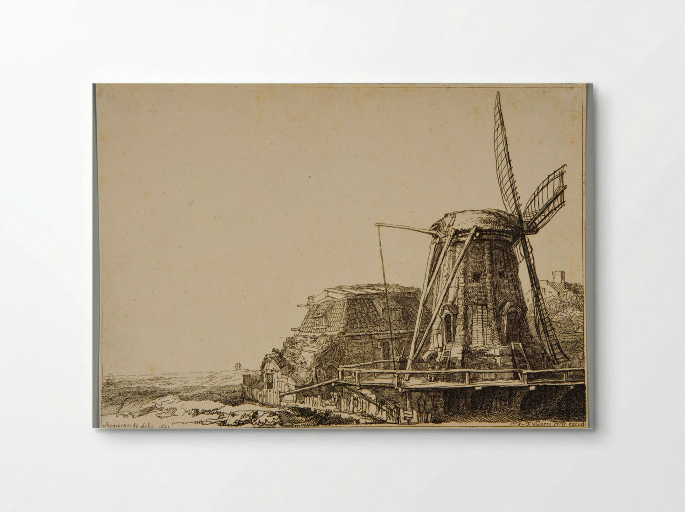 The Windmill (After Rembrandt) - François Vivares - Poster