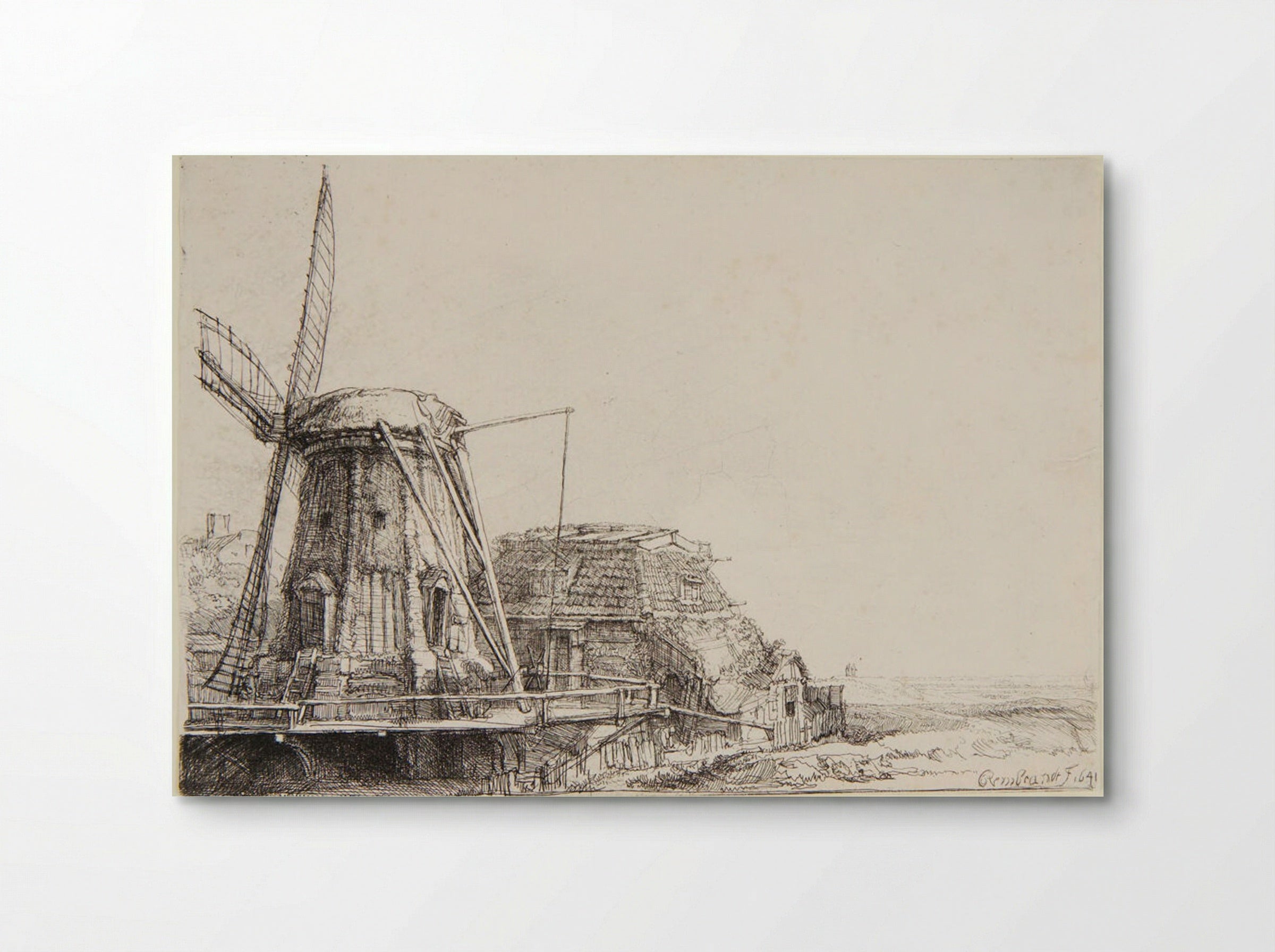 The Windmill - Rembrandt Harmensz. van Rijn - Poster