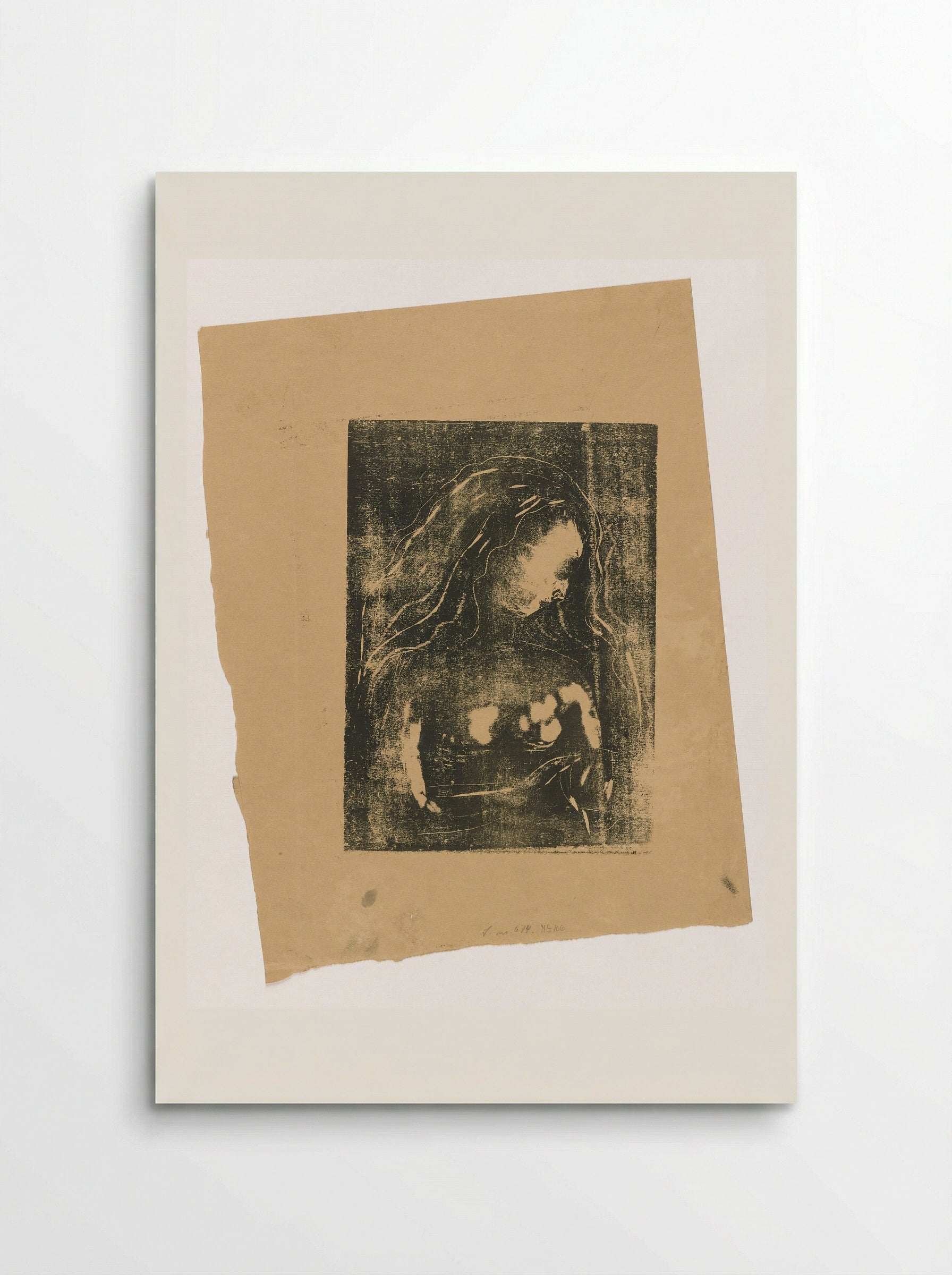 The Woman and the Heart - Edvard Munch - Poster