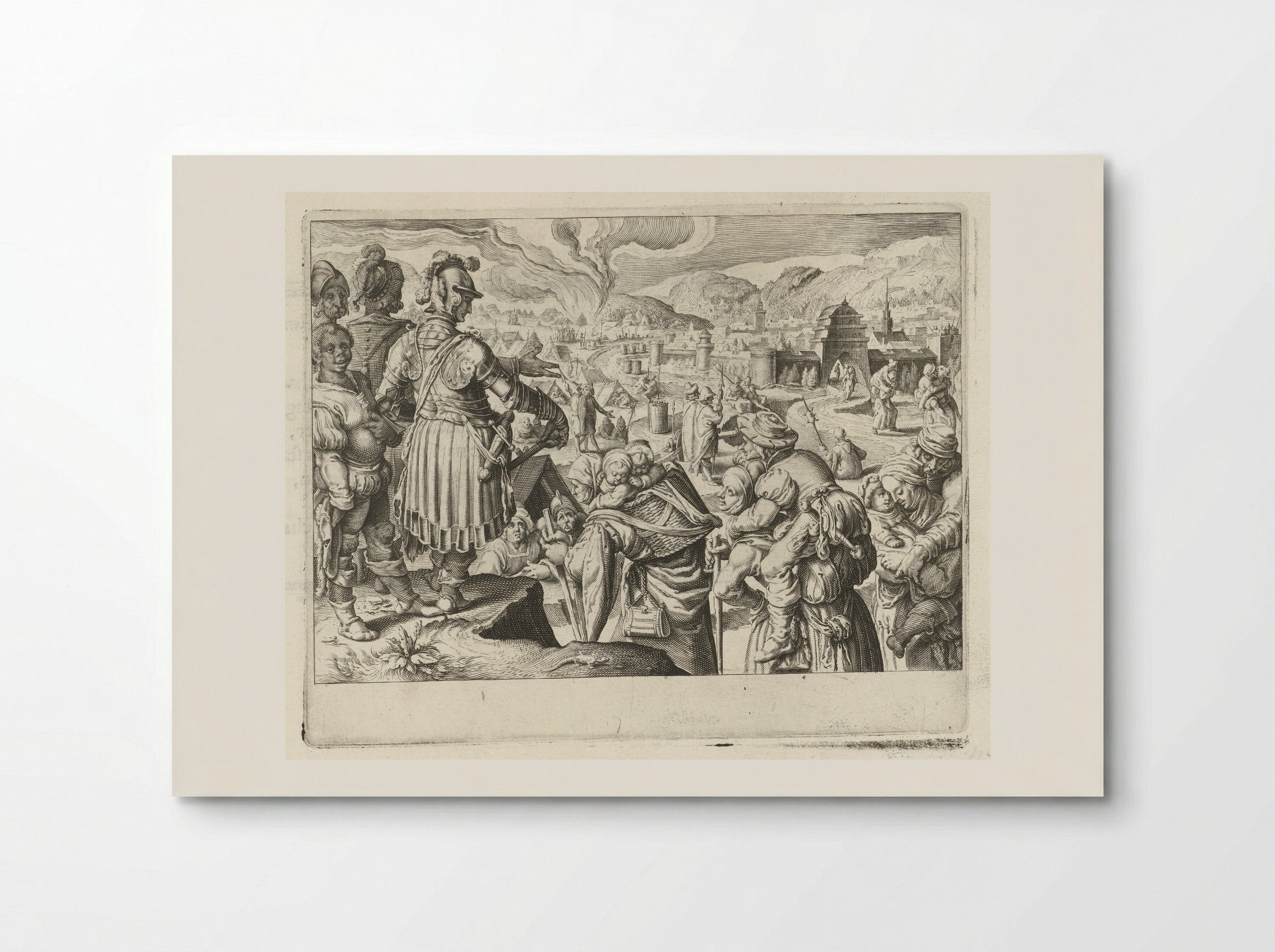 The Women of Weinsberg Carrying Their Husbands Out of the City - Zacharias Dolendo - Poster