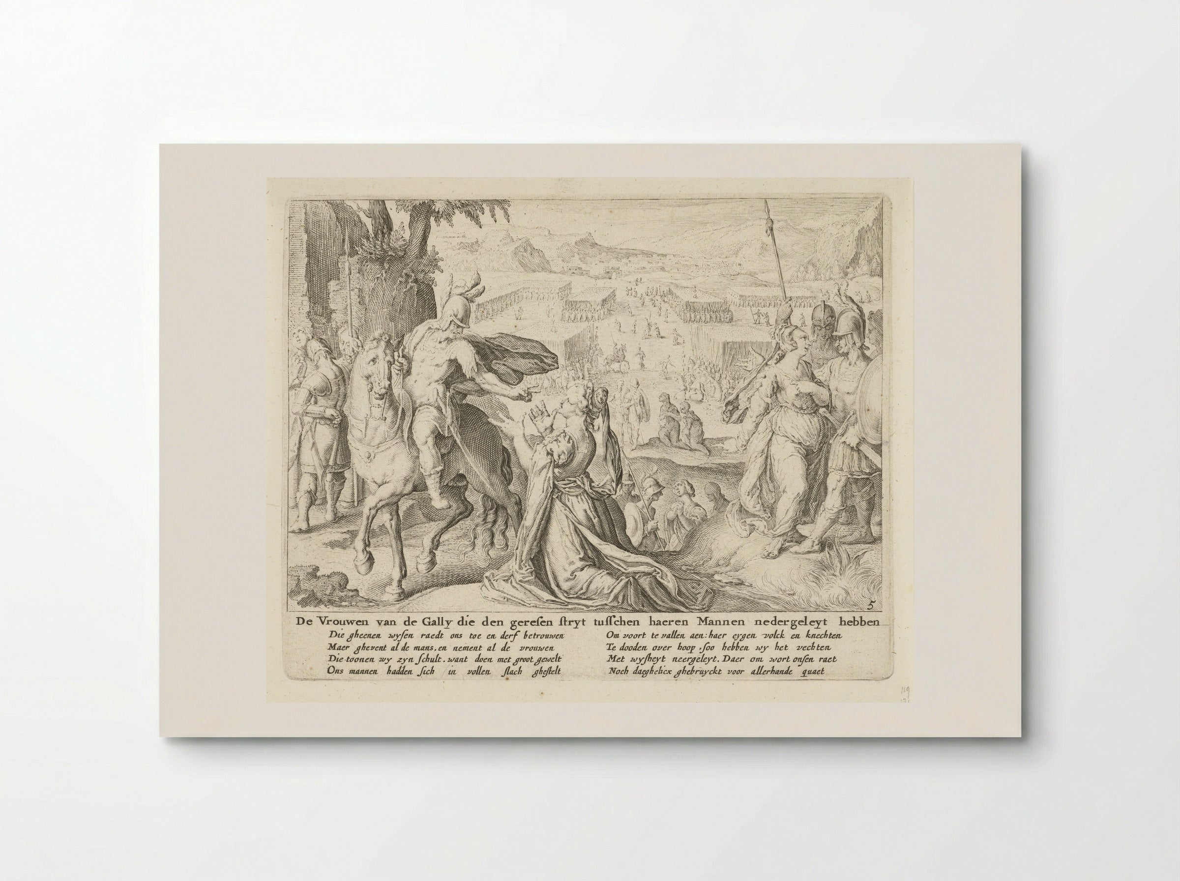 The Women of the Gally Restraining Their Men from Fighting - Zacharias Dolendo - Poster
