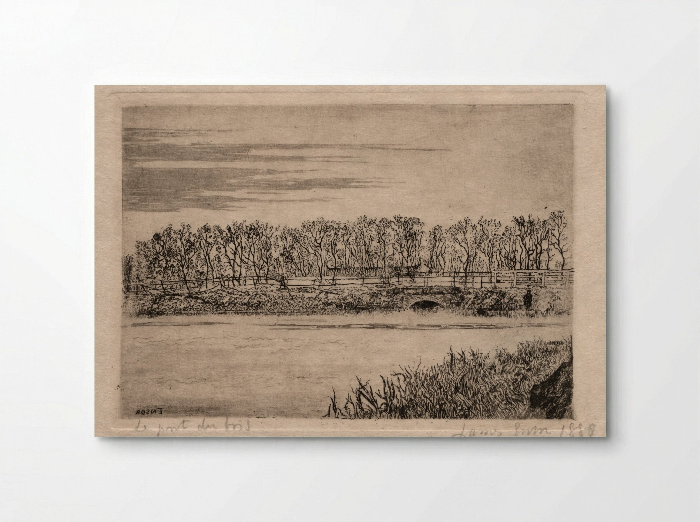 The Wood Bridge, Ostend - James Ensor - Poster