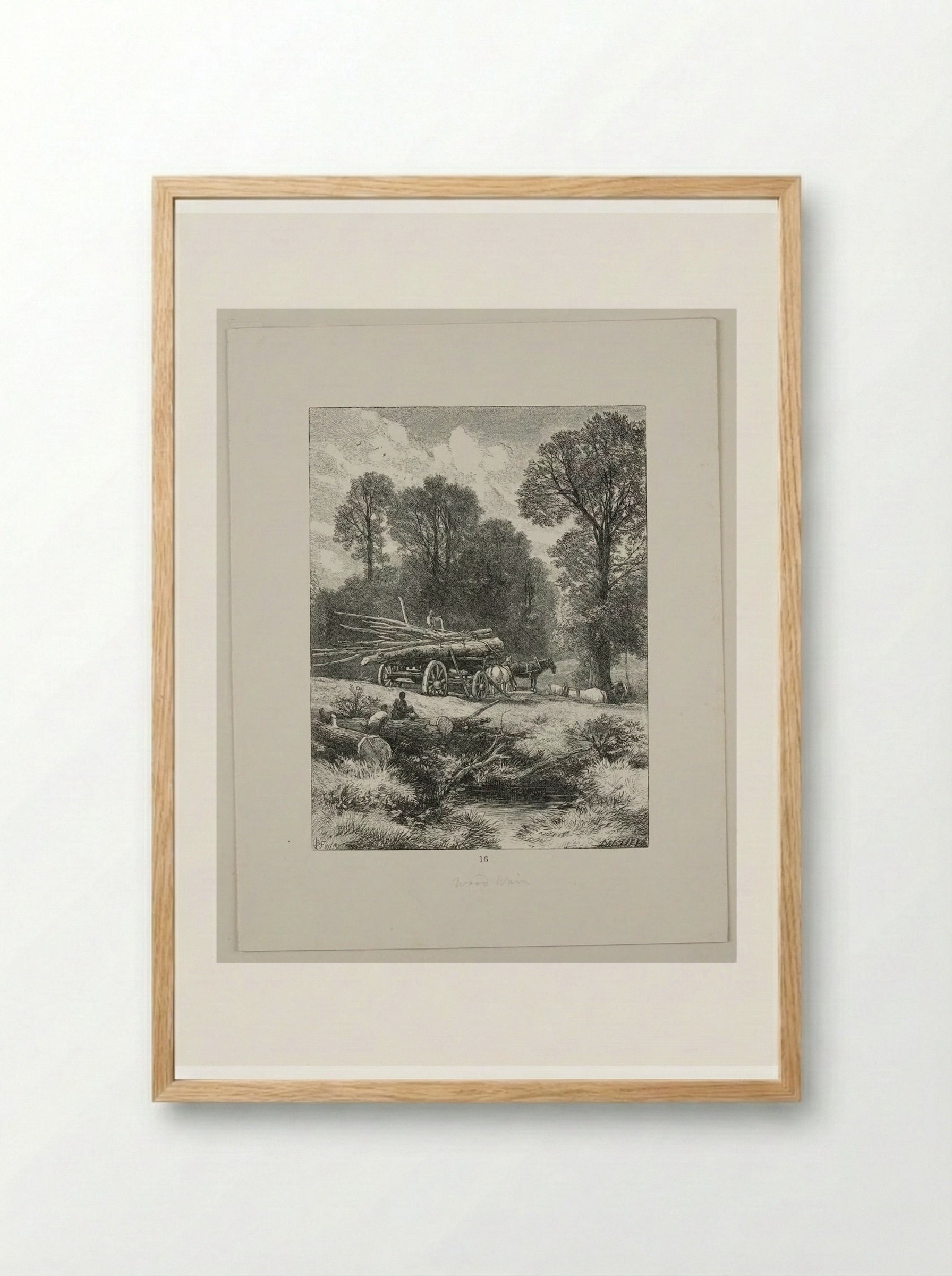 The Wood-wain - Edward Dalziel - Framed Print Wood