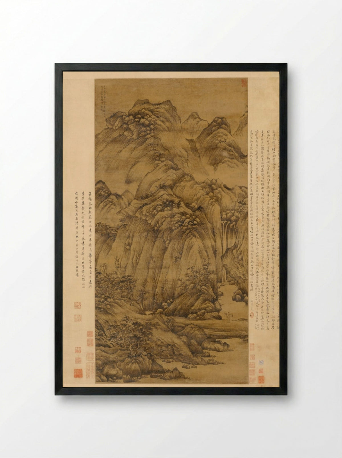 The Woodcutter of Luofu - Chen Ruyan - Framed Print Black