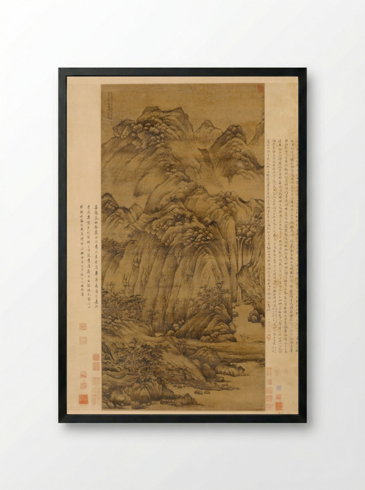The Woodcutter of Luofu - Chen Ruyan - Framed Print Black