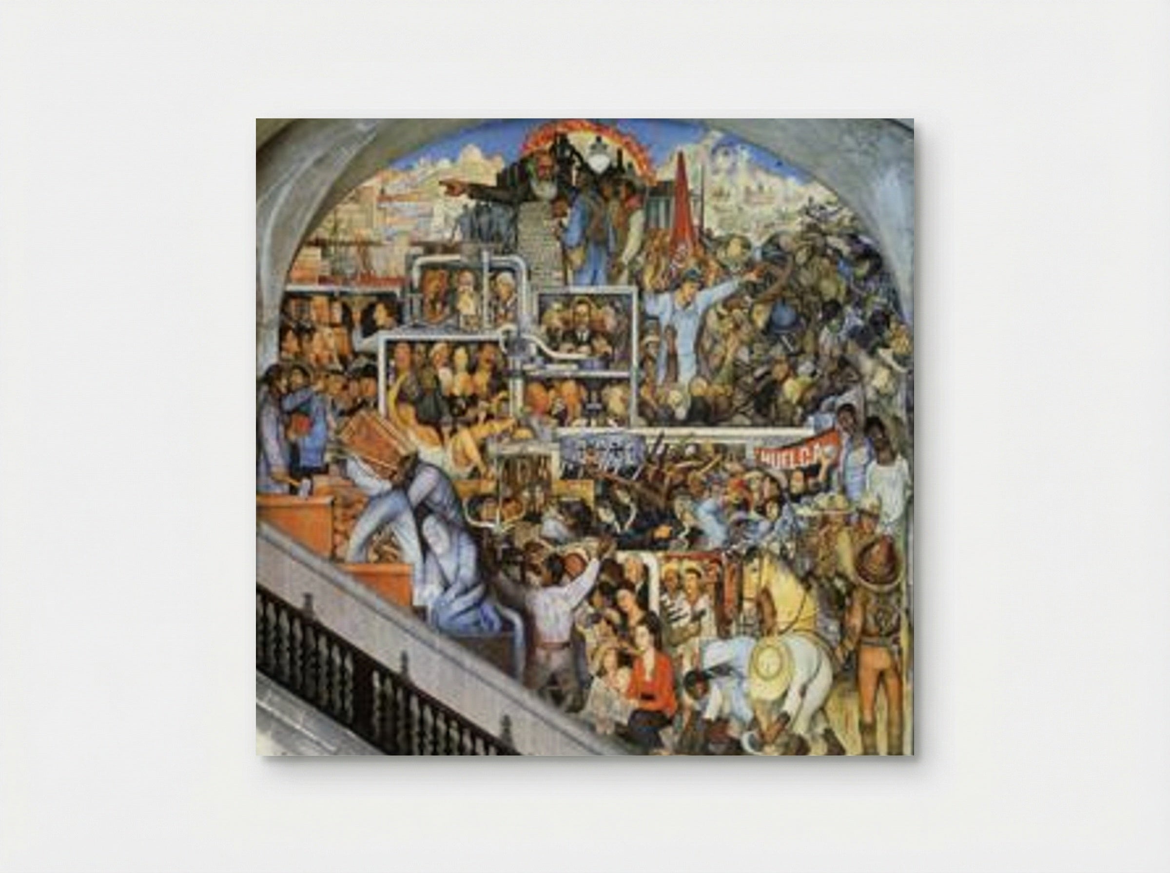 The World of Today and Tomorrow - Diego Rivera - Poster