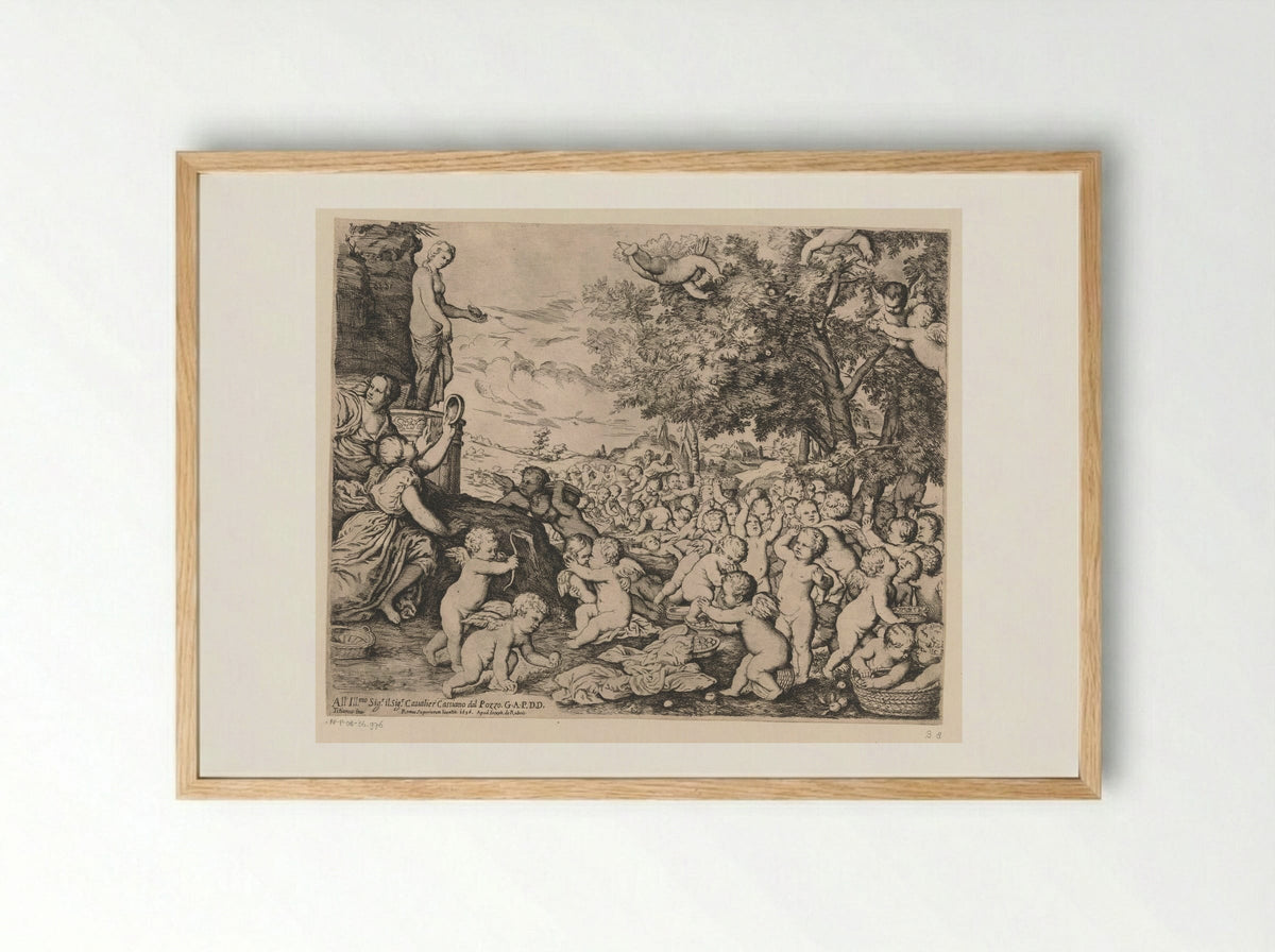 The Worship of Venus (After Titian) - Giovanni Andrea Podestà - Framed Print Wood