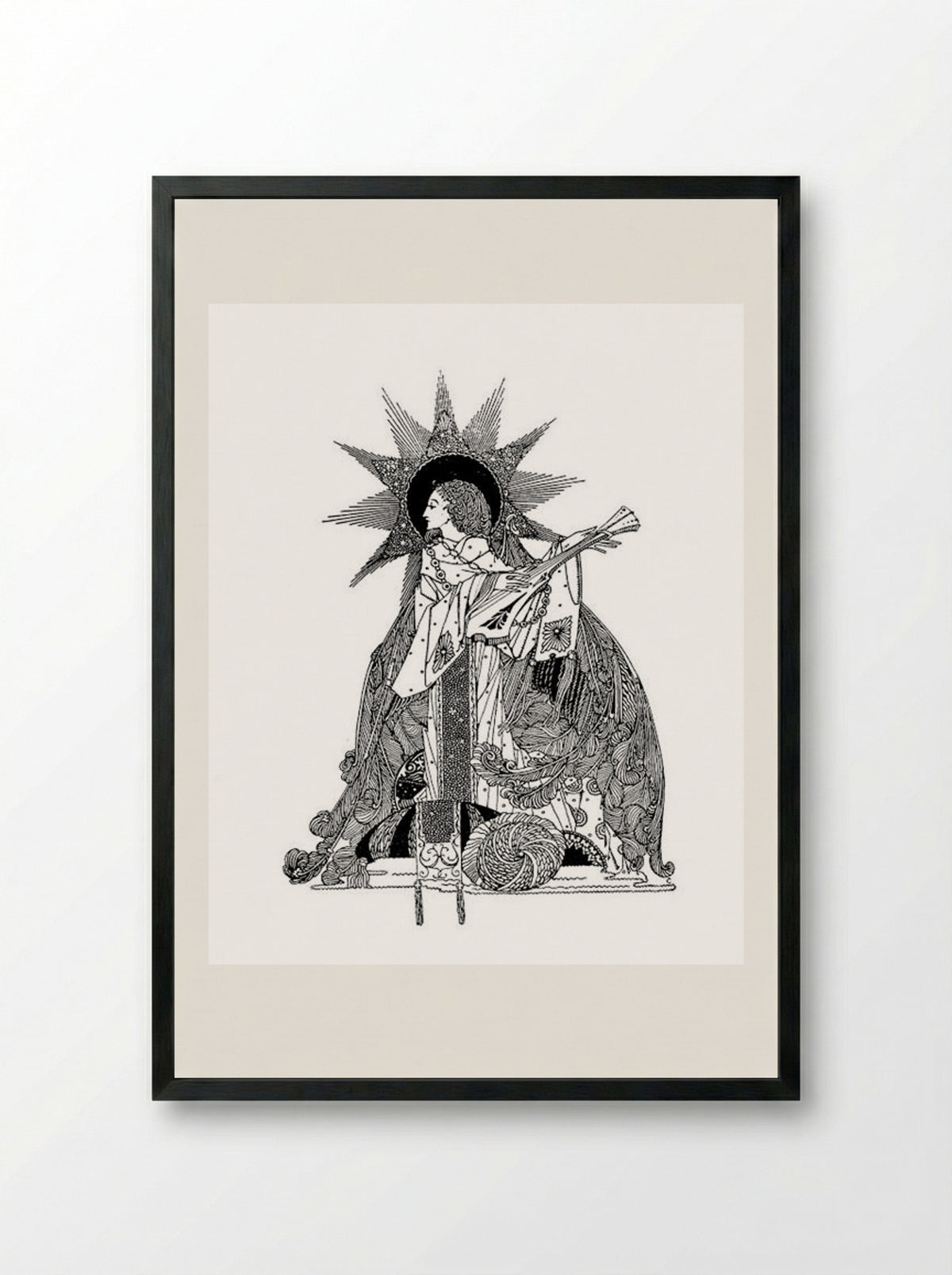 The Year's at the Spring - Harry Clarke - Framed Print Black