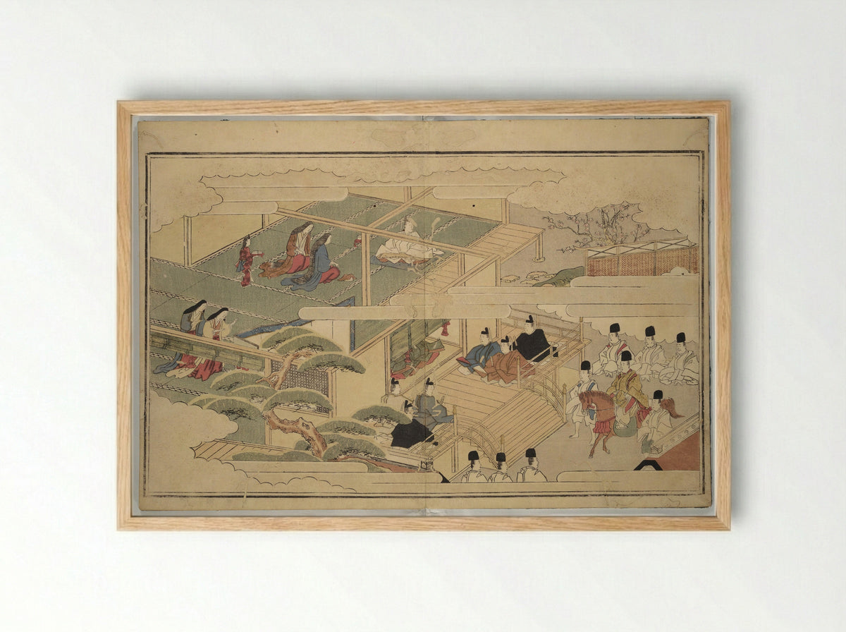 The Young God Ebisu (Waka ebisu) - Kitagawa Utamaro - Framed Print Wood