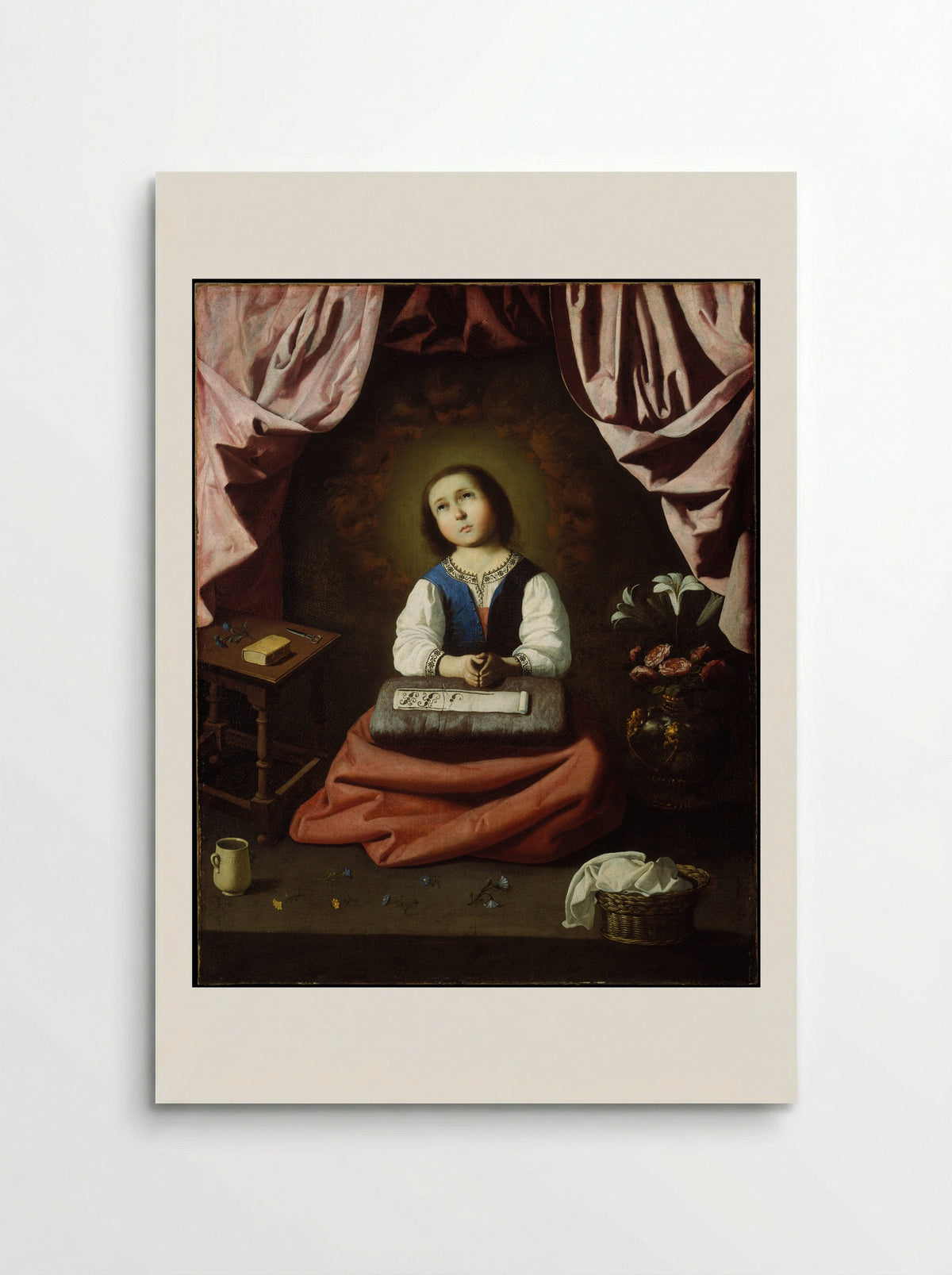 The Young Virgin - Francisco de Zurbarán - Poster