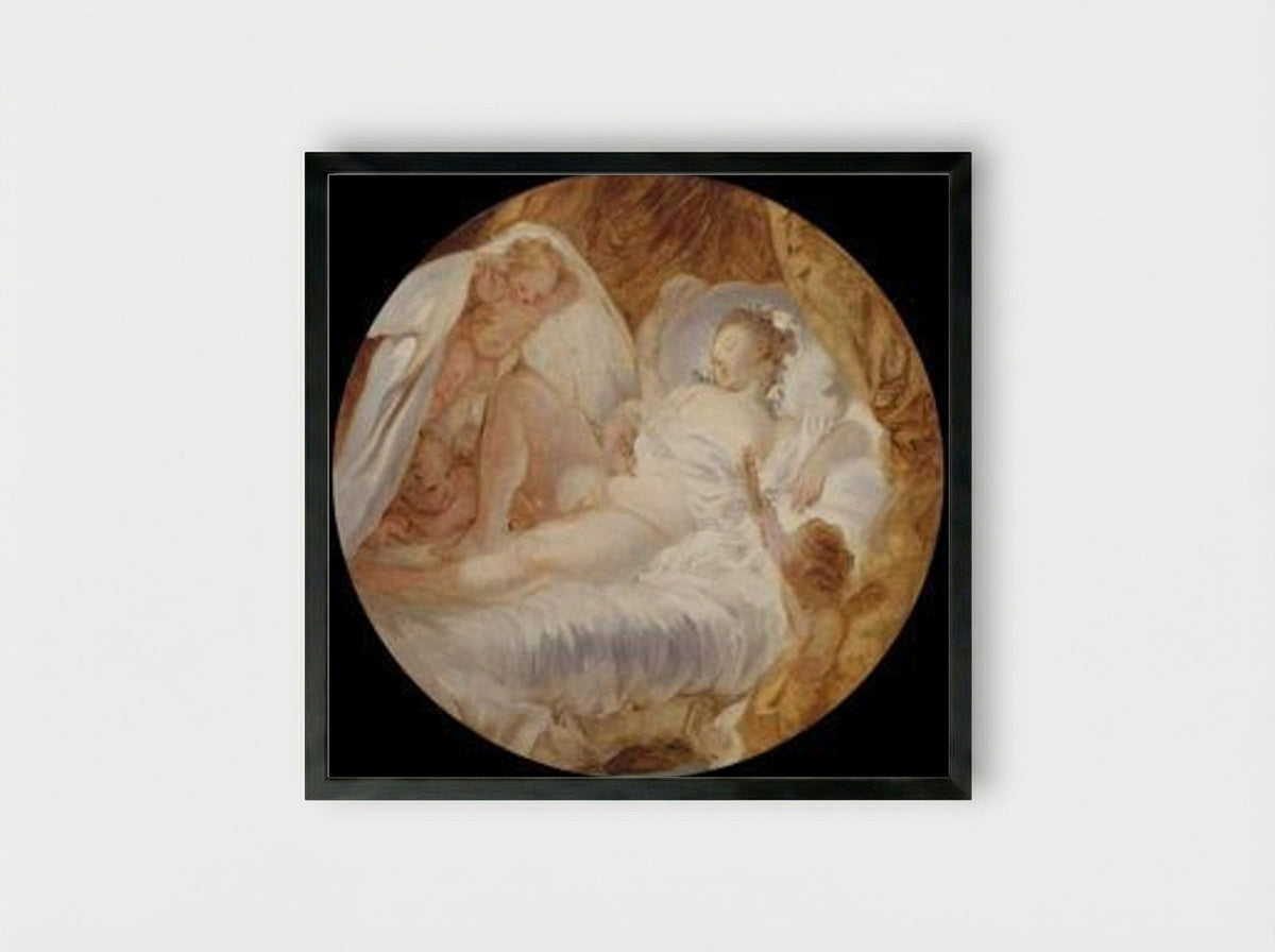 The Zenith - Jean-Honore Fragonard - Framed Print Black