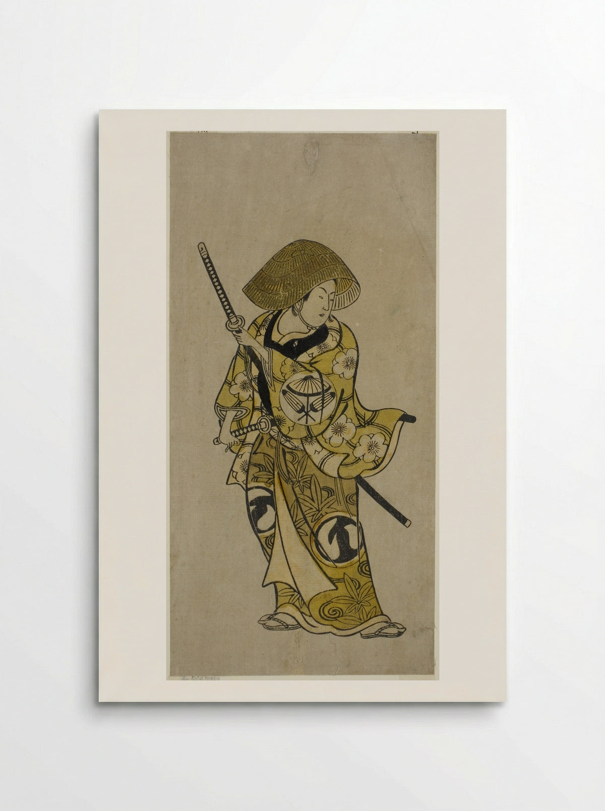 The actor Fujimura Handayu II as Nowake no Mae - Okumura Toshinobu - Poster