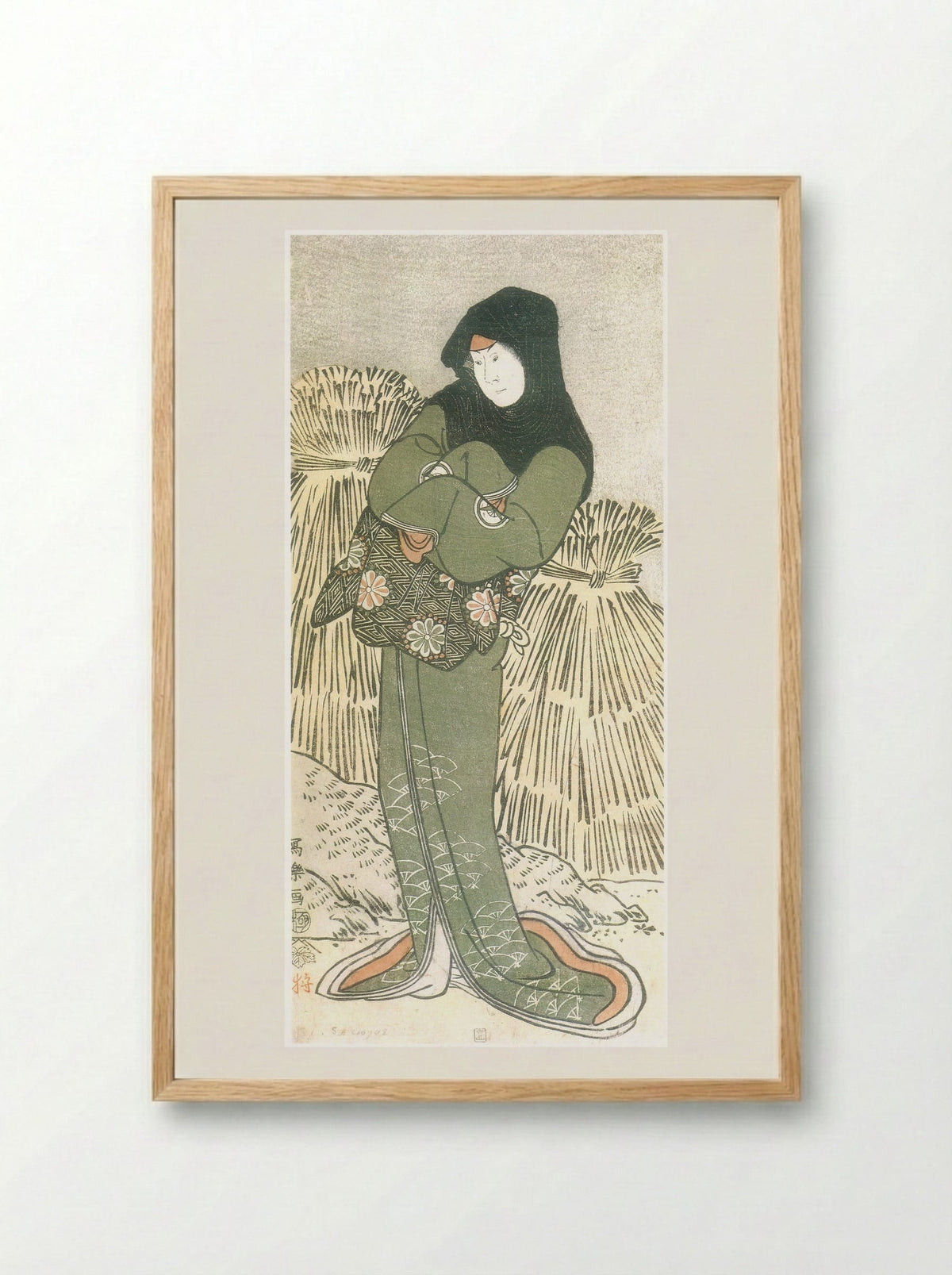 The actor Iwai Hanshiro IV as Otoma - Tōshūsai Sharaku - Framed Print Wood