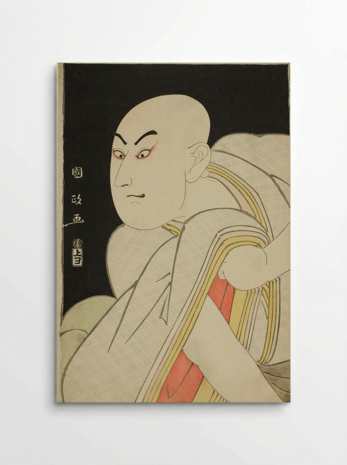 The actor Sawamura Sojuro III as the lay priest Kiyomori - Utagawa Kunimasa - Poster