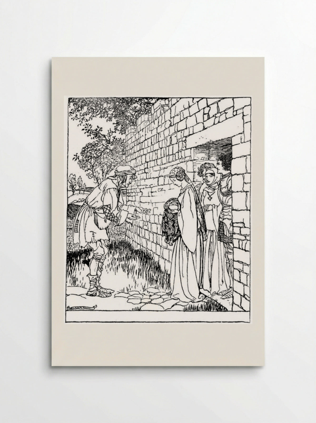 The child is given over to Merlin - Arthur Rackham - Poster