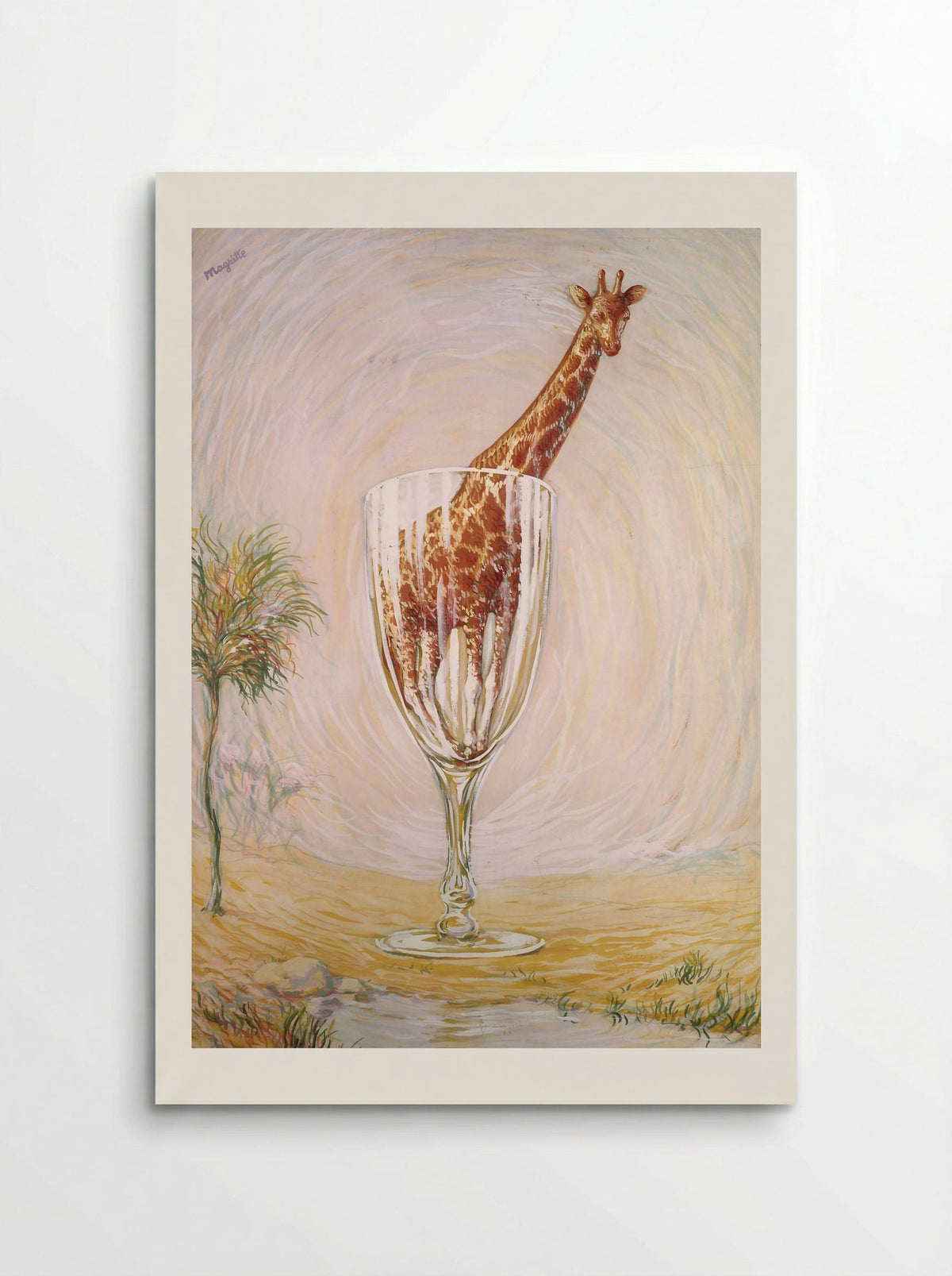 The cut-glass bath - René Magritte - Poster