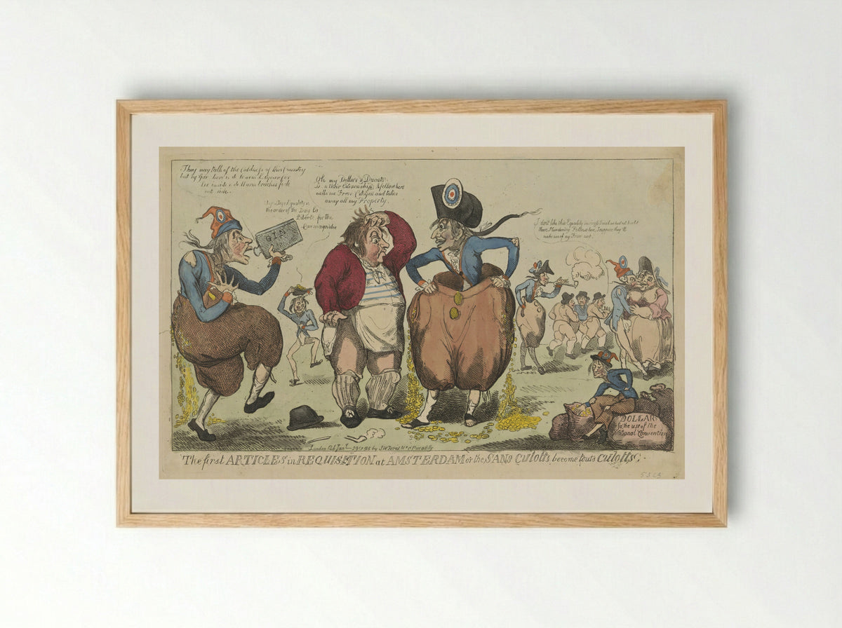 The first ARTICLES in REQUISITION at AMSTERDAM - Isaac Cruikshank - Framed Print Wood