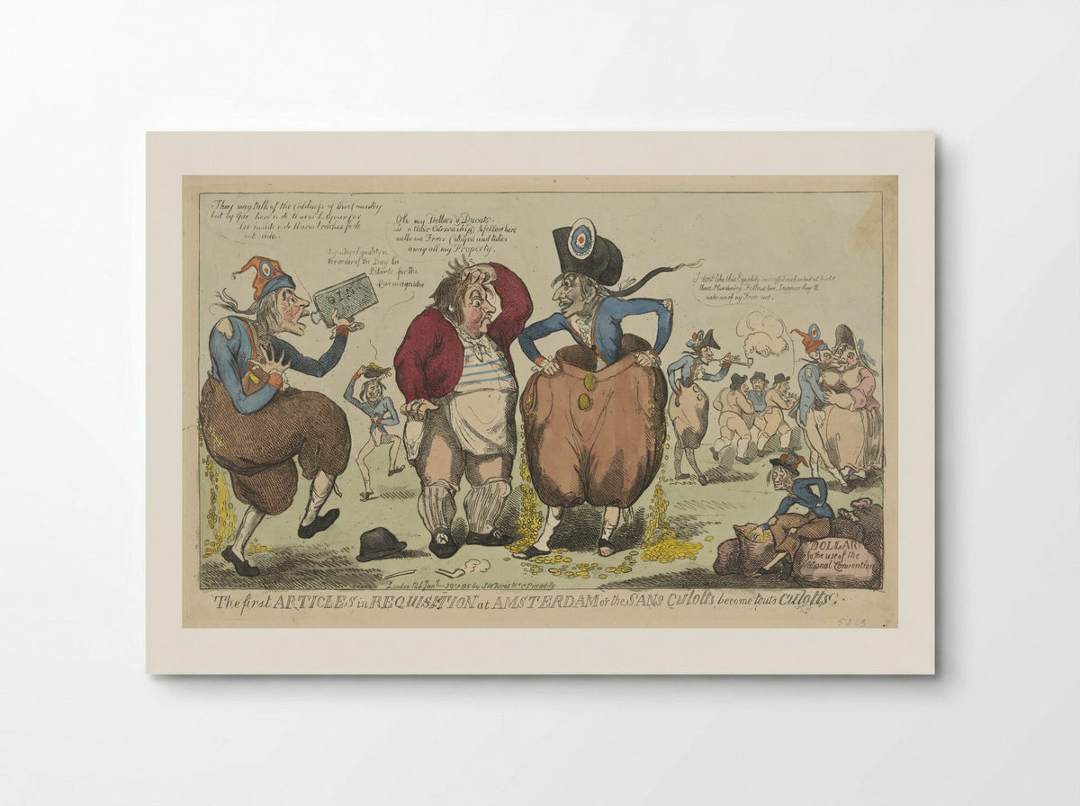 The first ARTICLES in REQUISITION at AMSTERDAM - Isaac Cruikshank - Poster