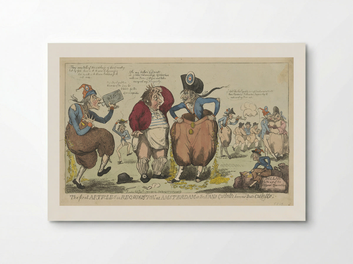 The first ARTICLES in REQUISITION at AMSTERDAM - Isaac Cruikshank - Poster