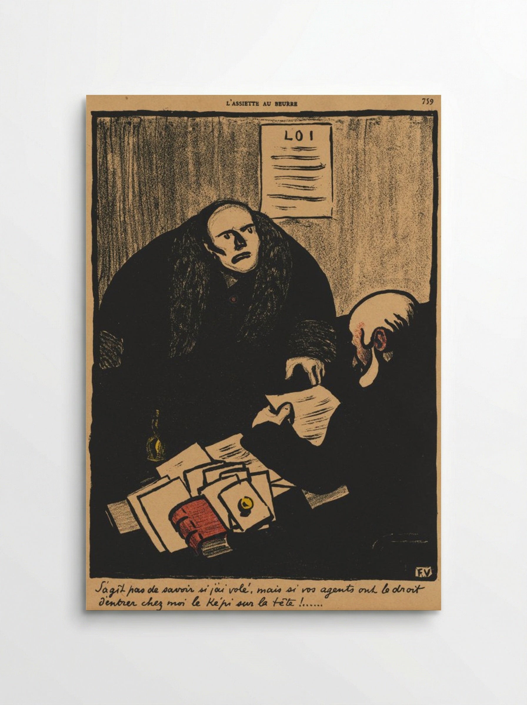 The question is, not whether... - Félix Vallotton - Poster