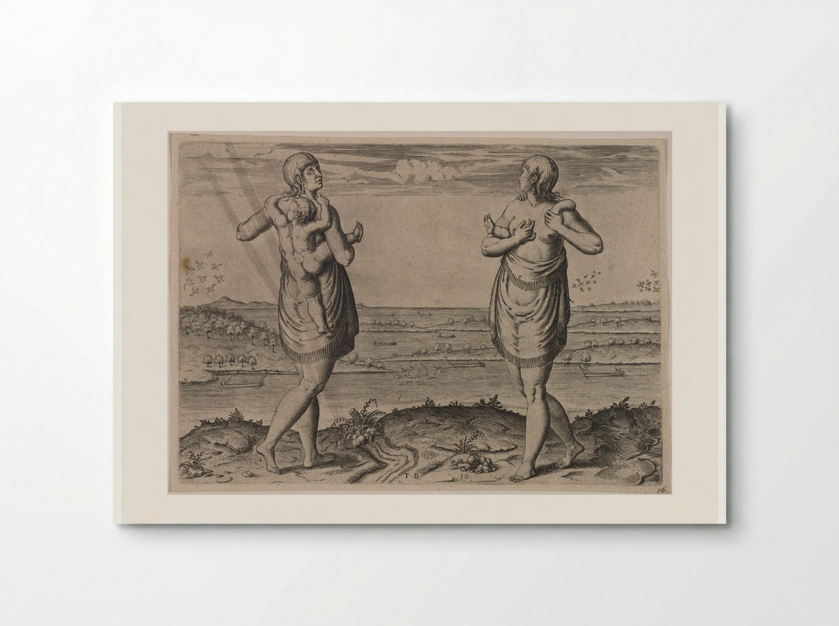 Their Manner of Carrying their Children - Theodor de Bry - Poster