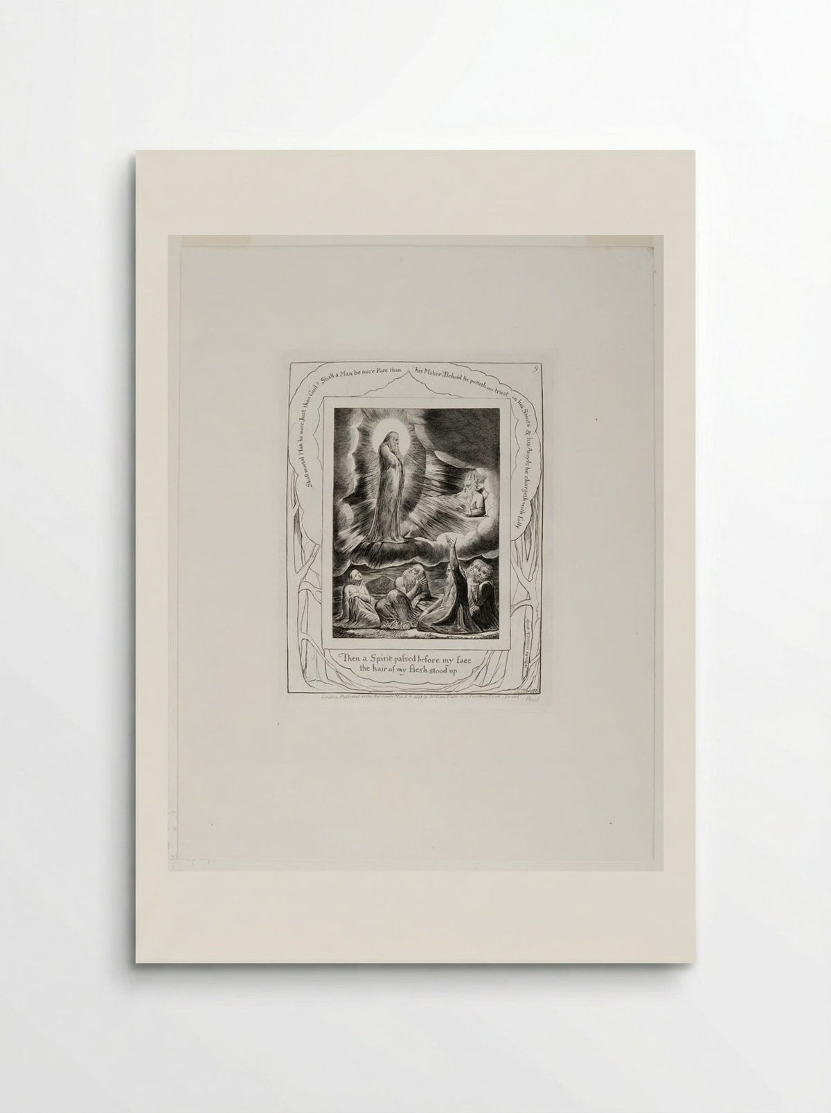 Then a spirit passed before my face - William Blake - Poster