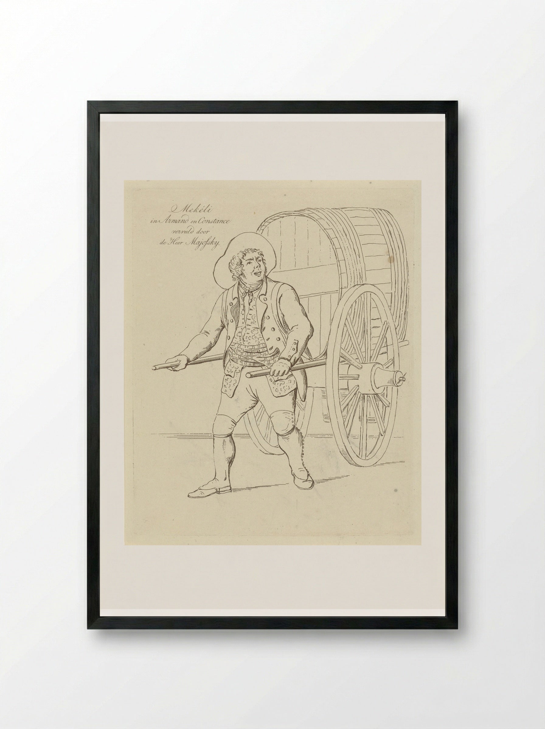 Theo Majofski in the role of Mekéli - Johannes Jelgerhuis - Framed Print Black