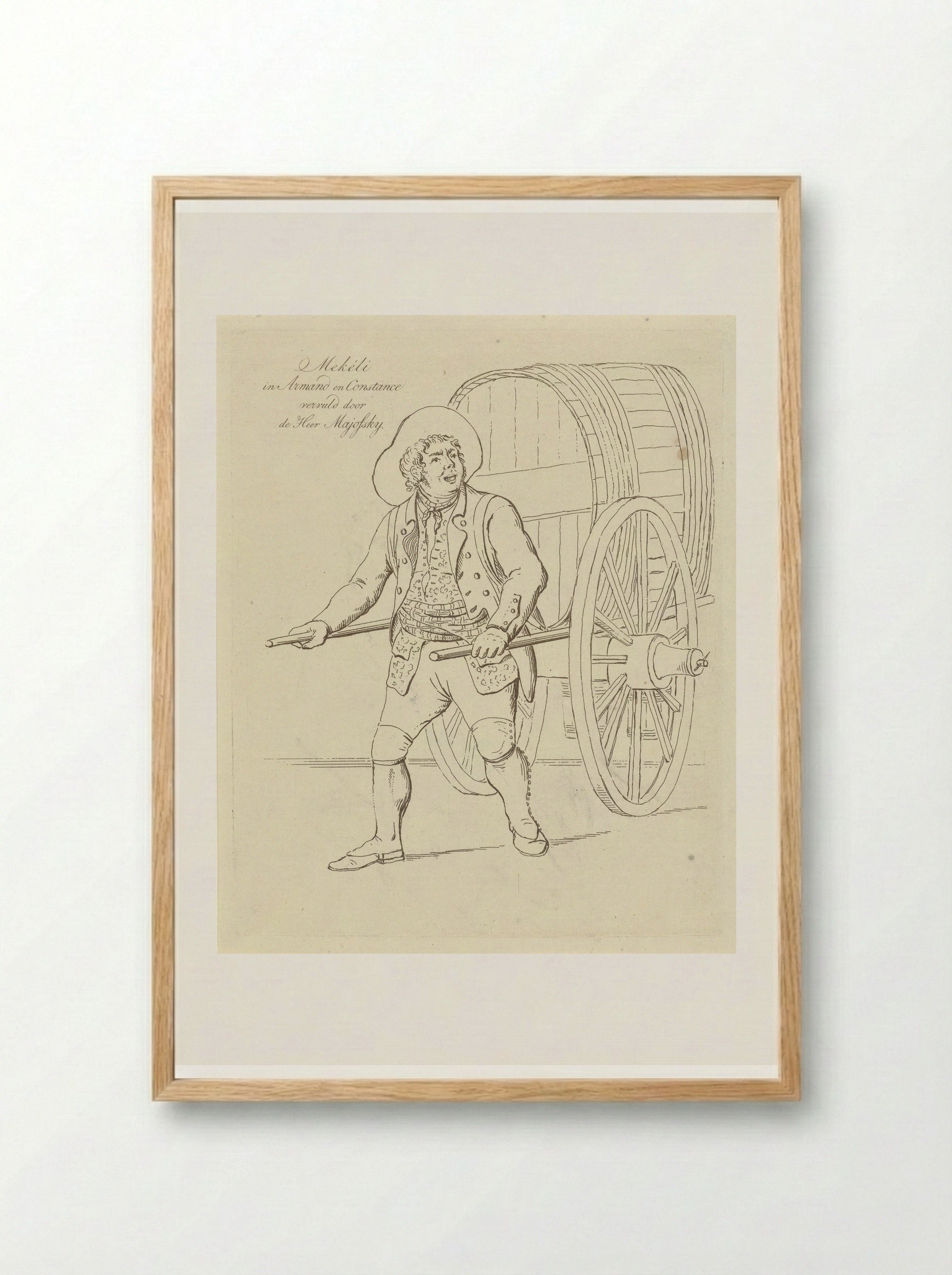 Theo Majofski in the role of Mekéli - Johannes Jelgerhuis - Framed Print Wood