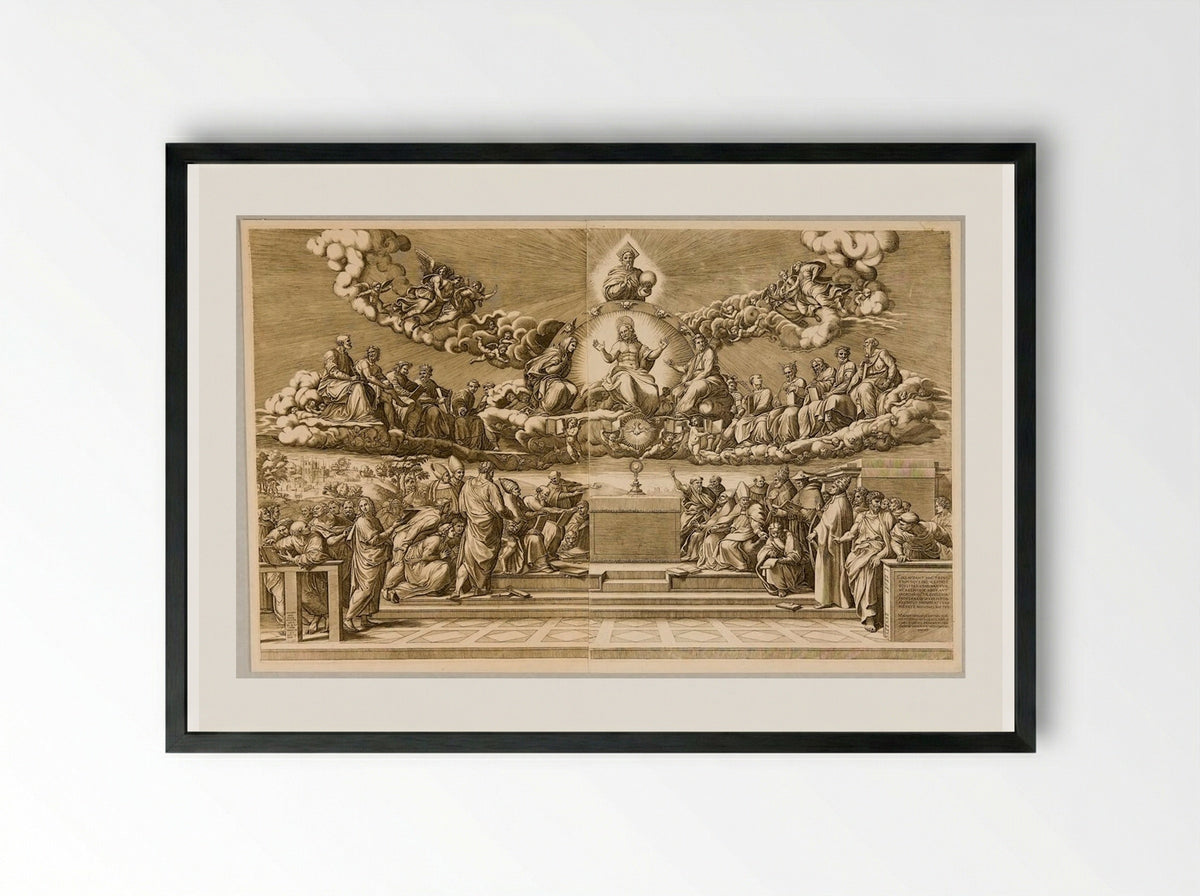 Theology - Giorgio Ghisi - Framed Print Black