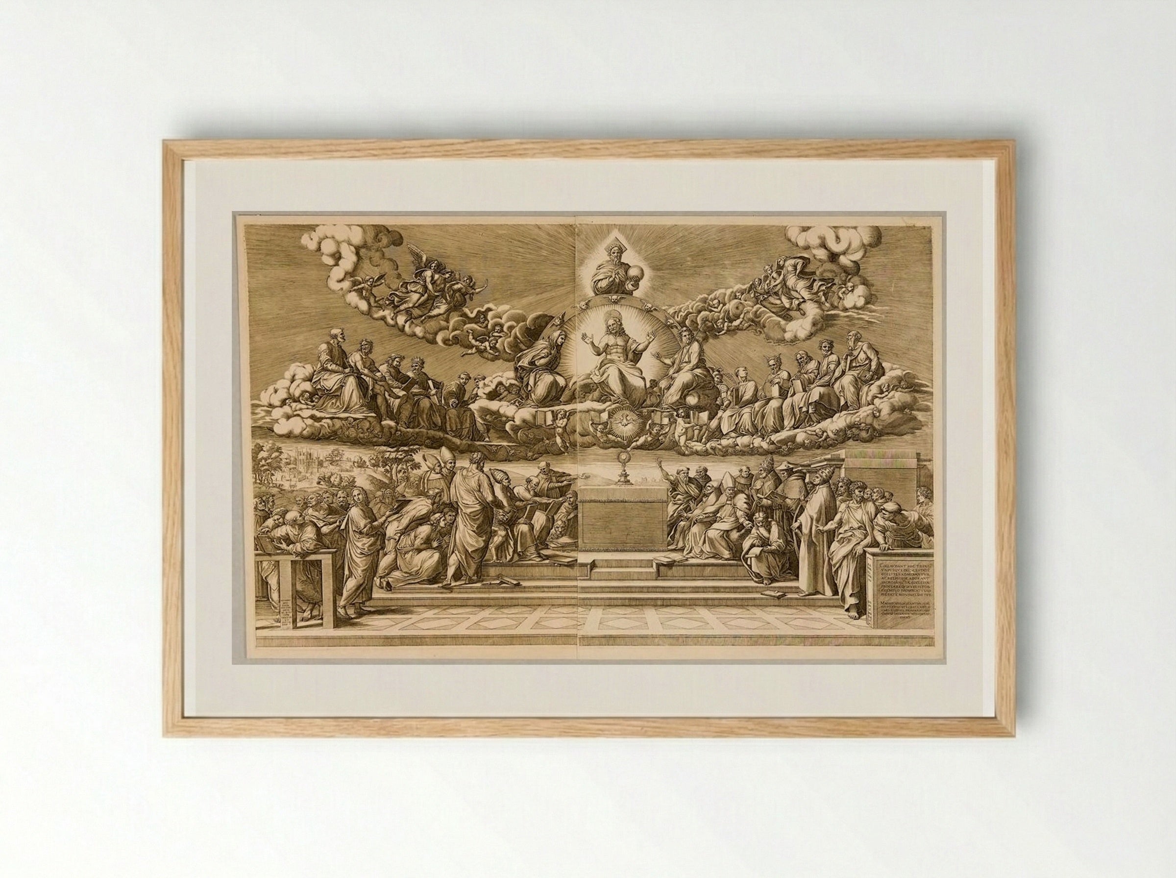Theology - Giorgio Ghisi - Framed Print Wood
