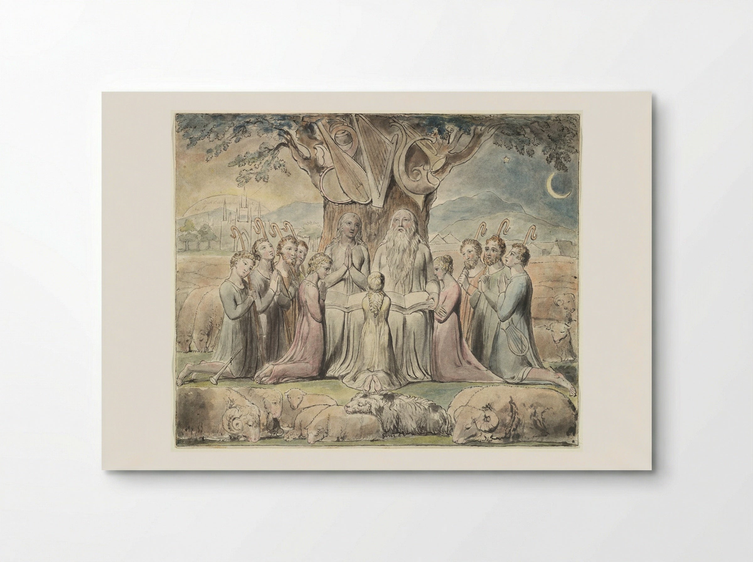 There Was a Man in the Land of Uz (The Book of Job) - William Blake - Poster